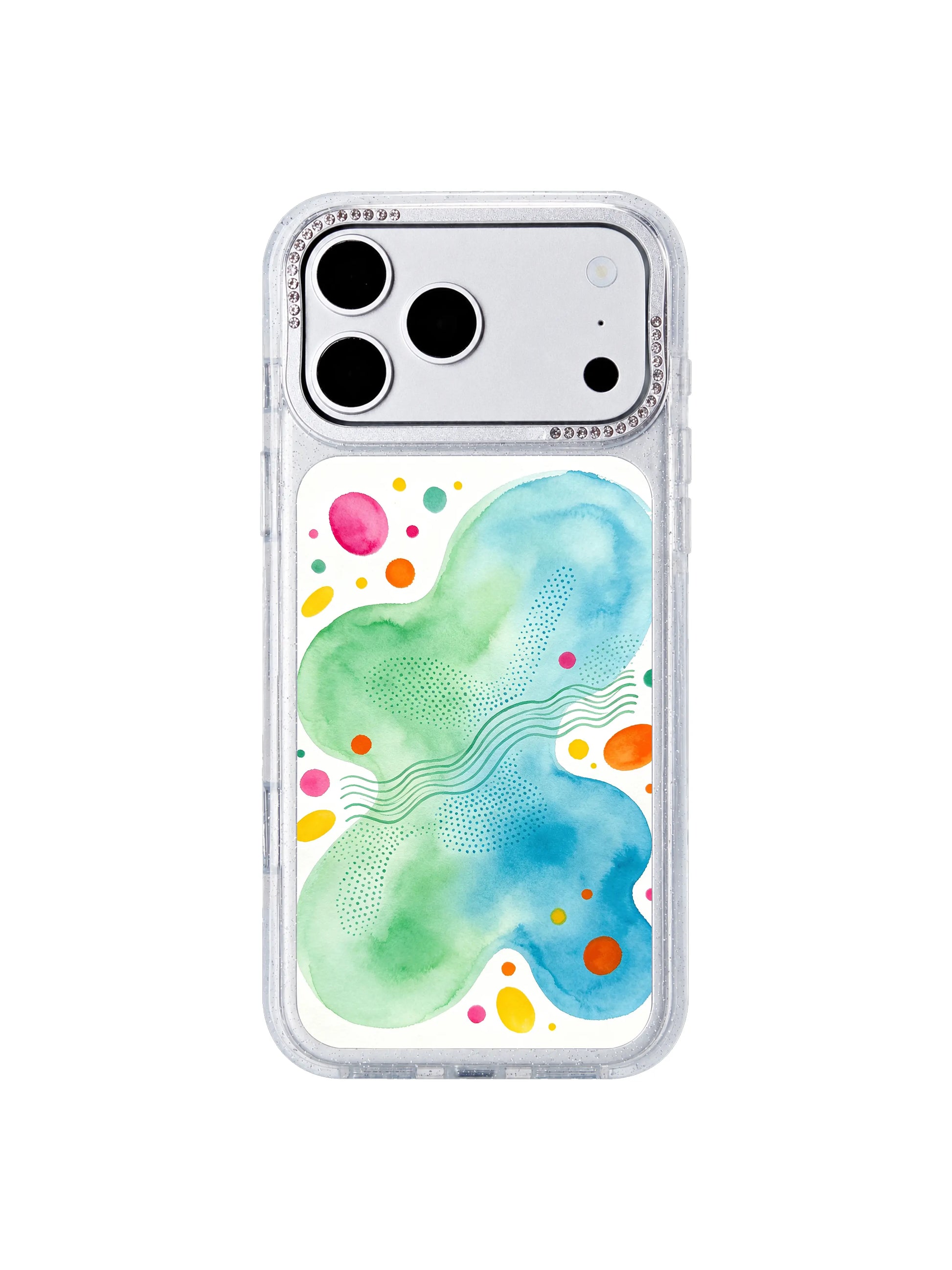 Clarified inner noise PhoneCasing iPhone 17 Pro Max case chaotic inner thoughts simplified into readable color blocks