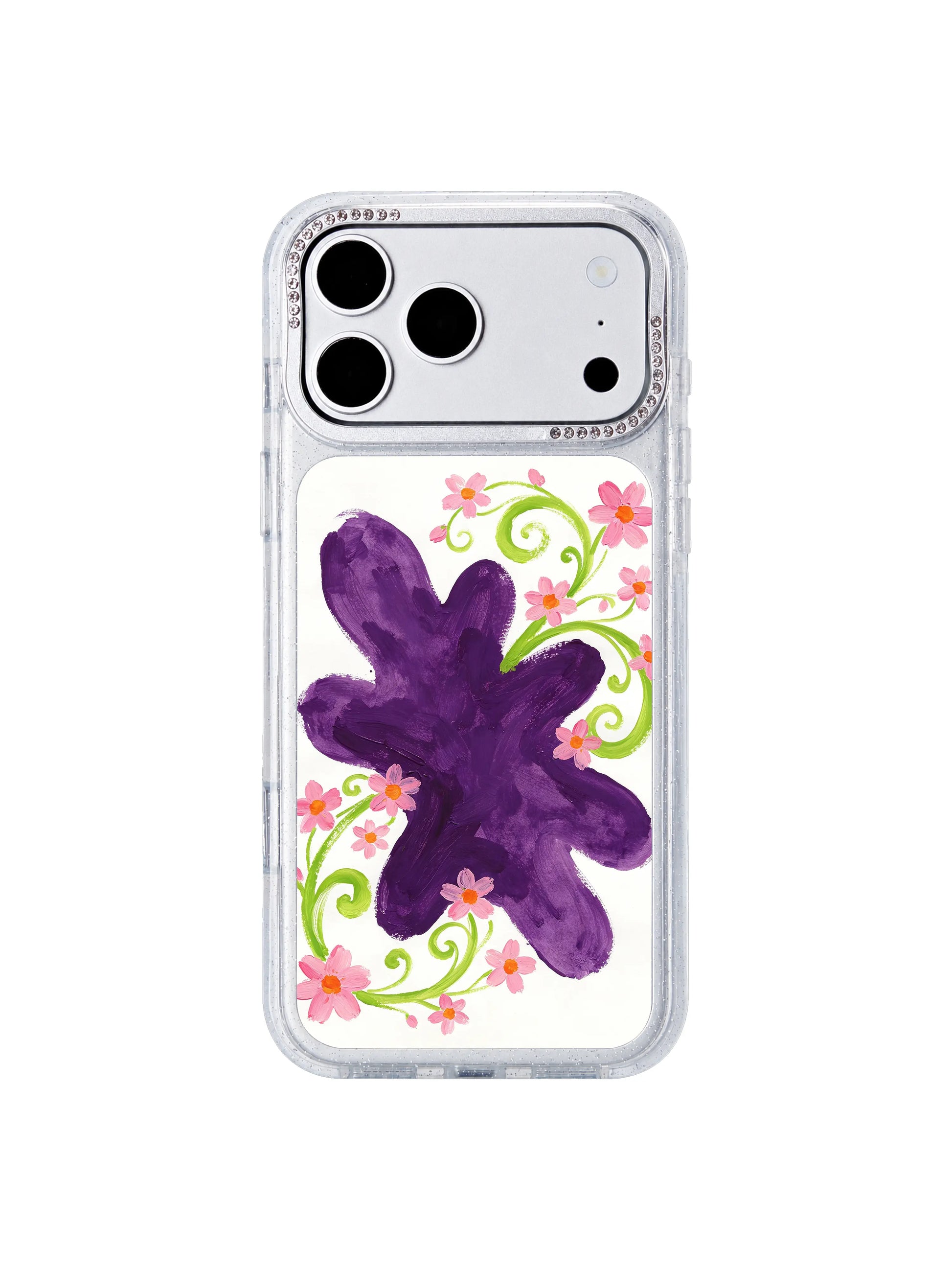 Dark vital pulse PhoneCasing iPhone 17 Pro Max casing silent vital rhythm hidden within midnight violet color fields