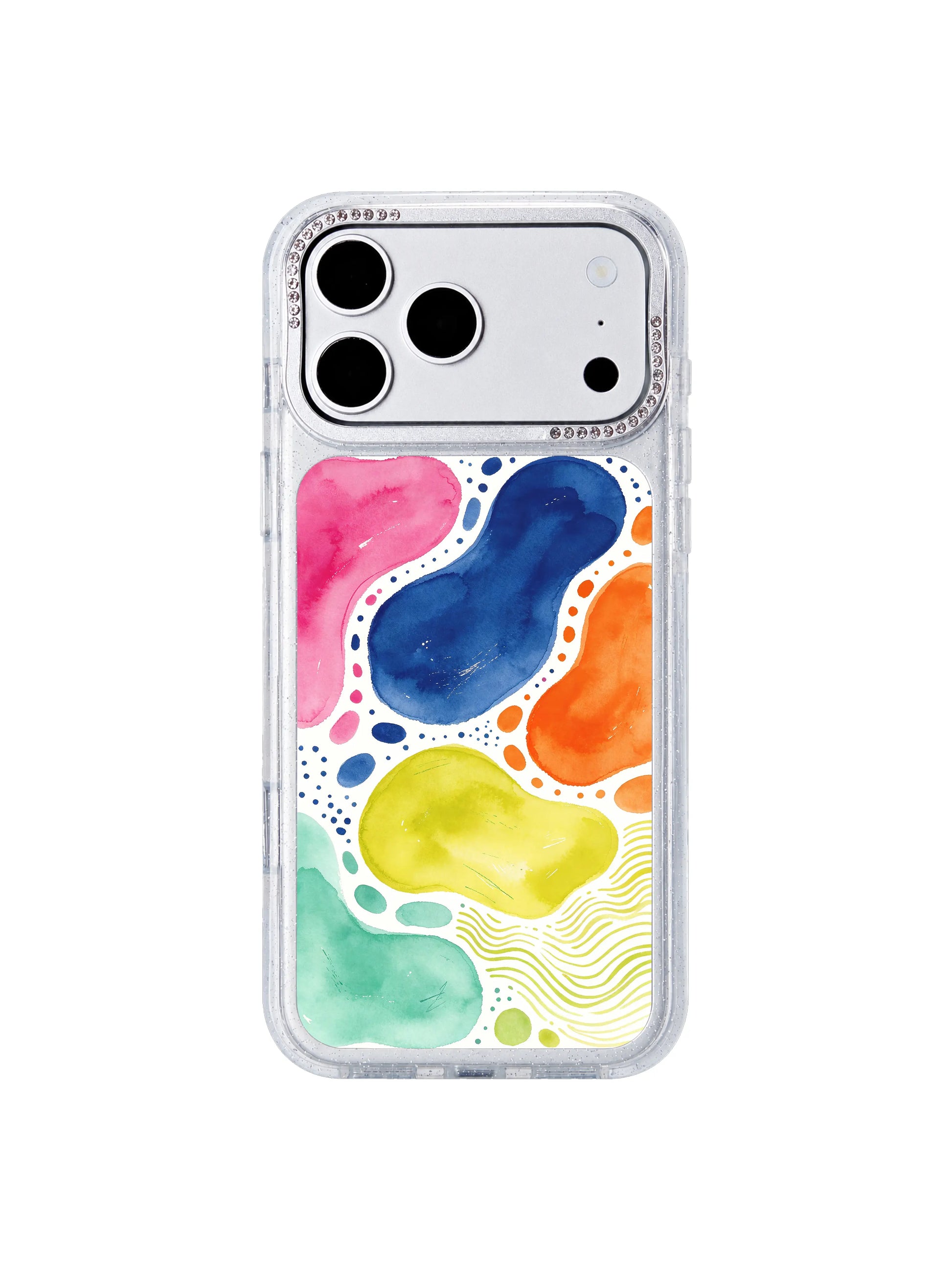Dream map terrain PhoneCasing iPhone 17 Pro Max case, dreamlike candy world topographic illustration for playful aesthetic lovers