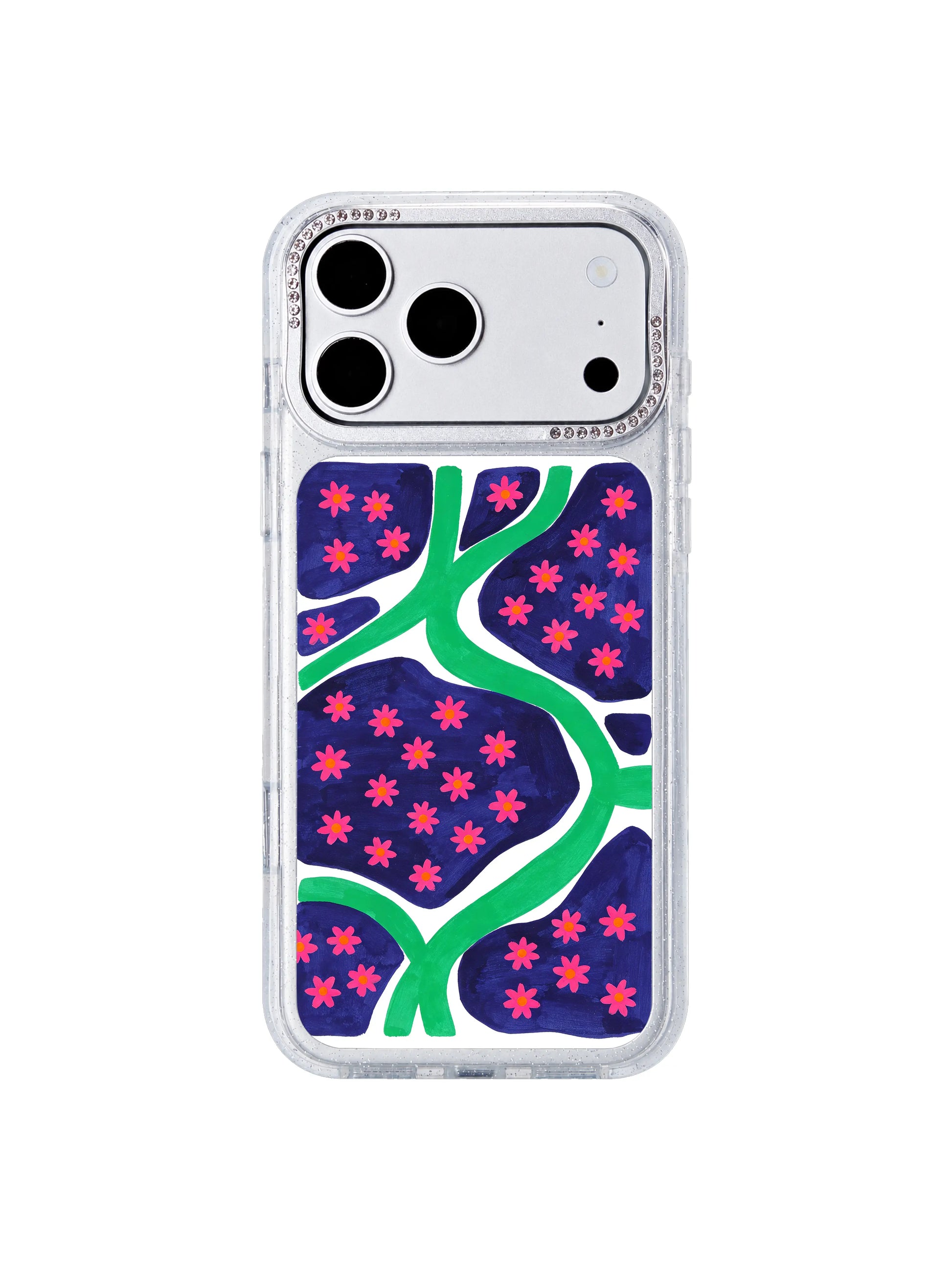 Dream night meadow PhoneCasing iPhone 17 Pro Max case, exclusive Lila Marrow limited edition celestial floral wearable art accessory
