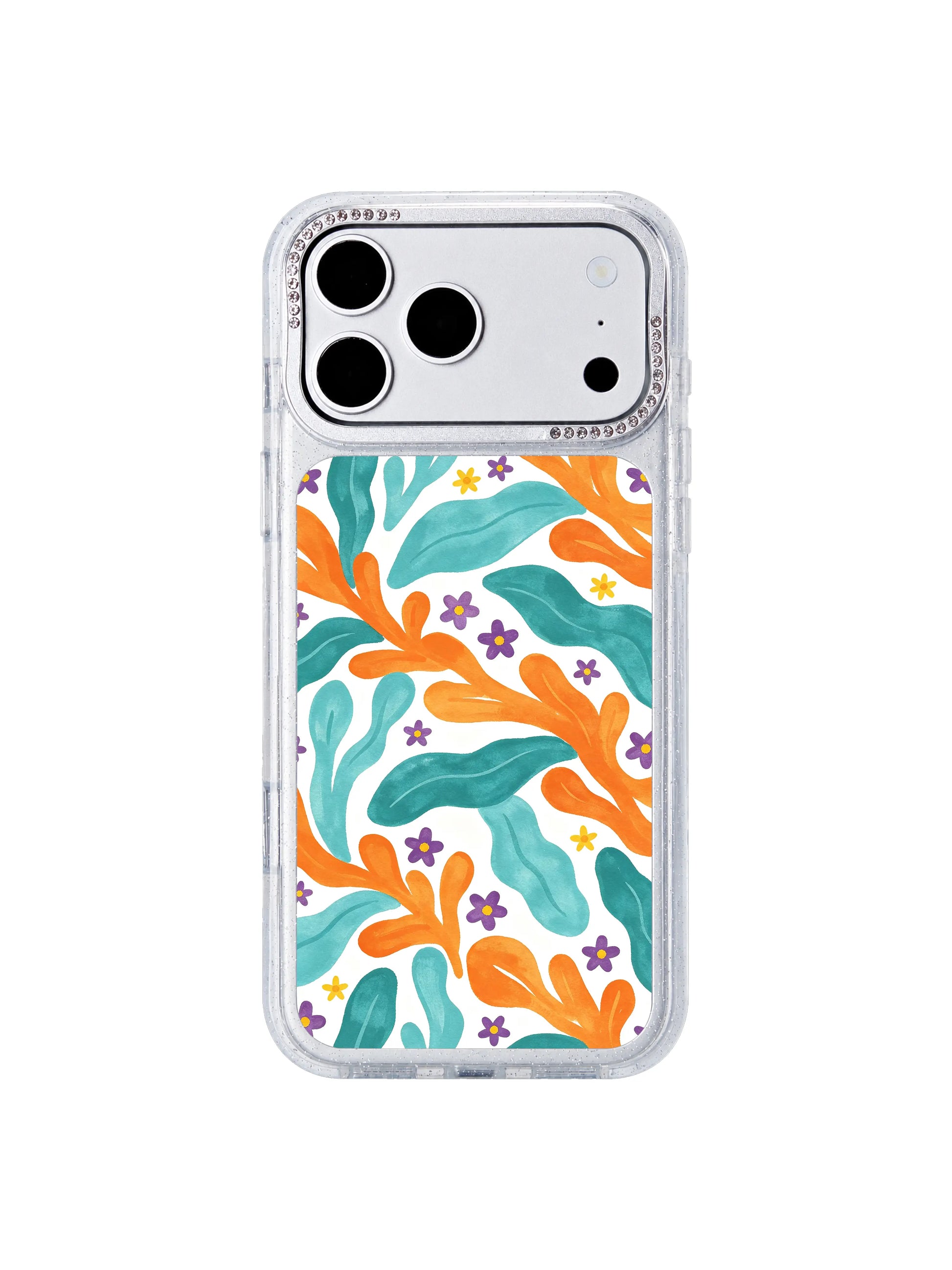 Freedom tide bloom PhoneCasing iPhone 17 Pro Max casing, free spirited coastal flower design embodying quiet freedom and wanderlust