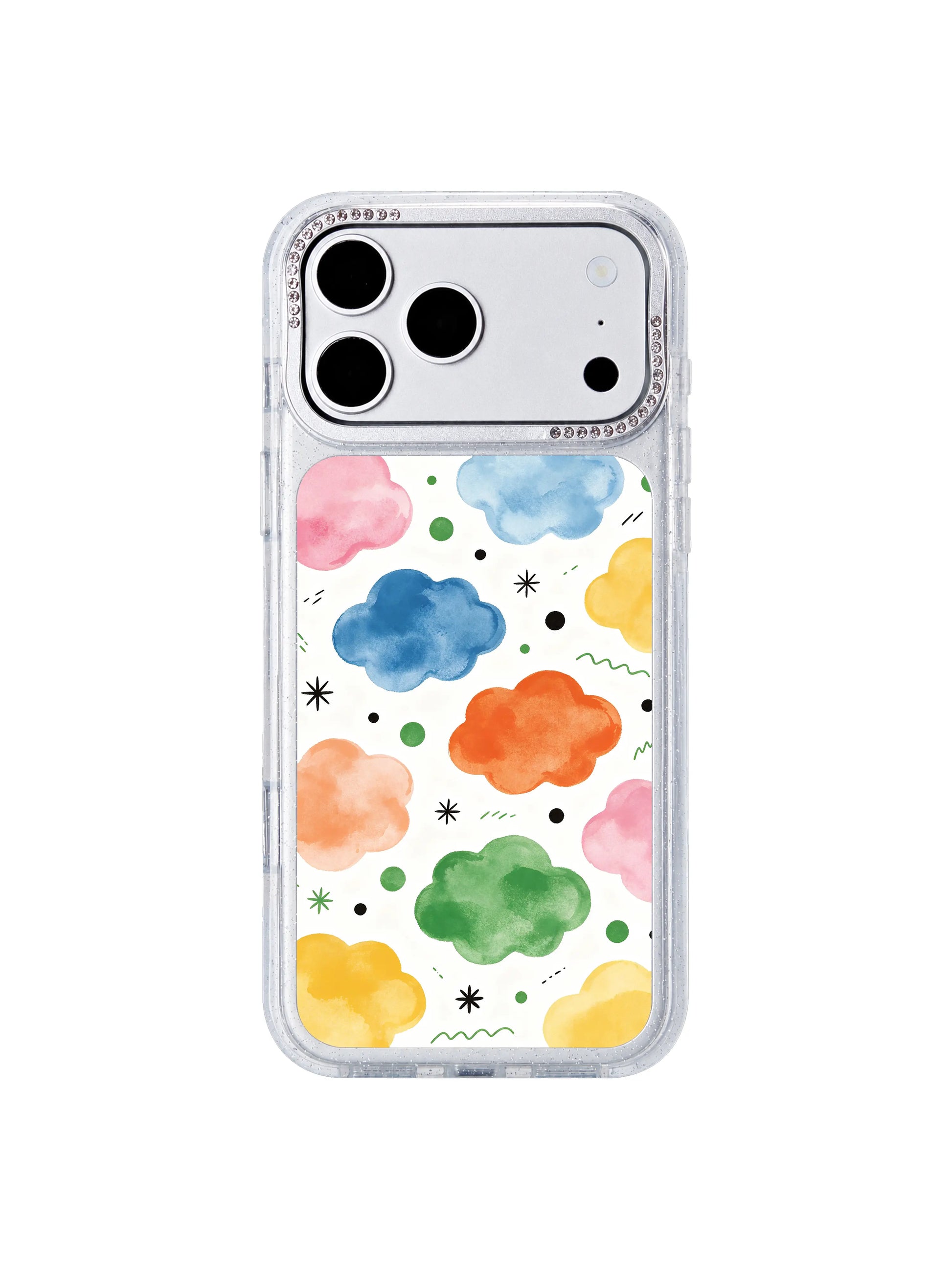 Full spectrum bloom PhoneCasing iPhone 17 Pro Max full candy pastel spectrum gallery grade ink print
