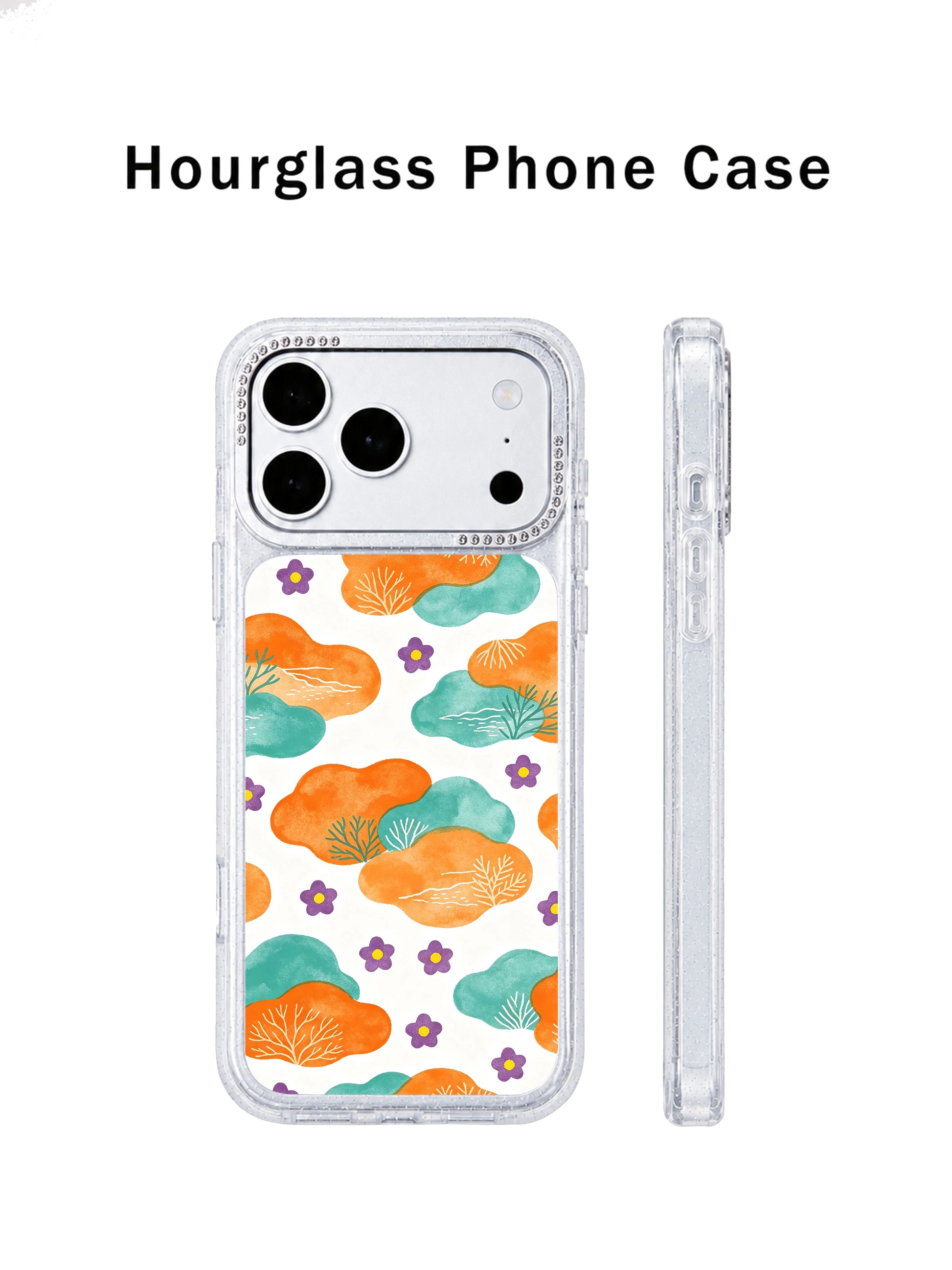 Golden hour floral PhoneCasing iPhone 17 Pro Max case with freedom hope love emotional design, coastal and floral aesthetic for women