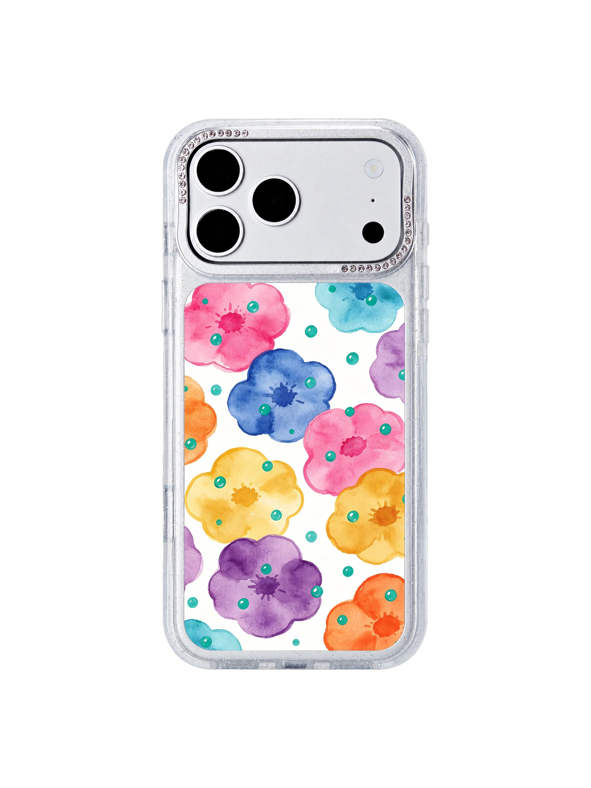 Lila Marrow garden print PhoneCasing iPhone 17 Pro Max case with sugar neon polka dot exclusive gallery artwork