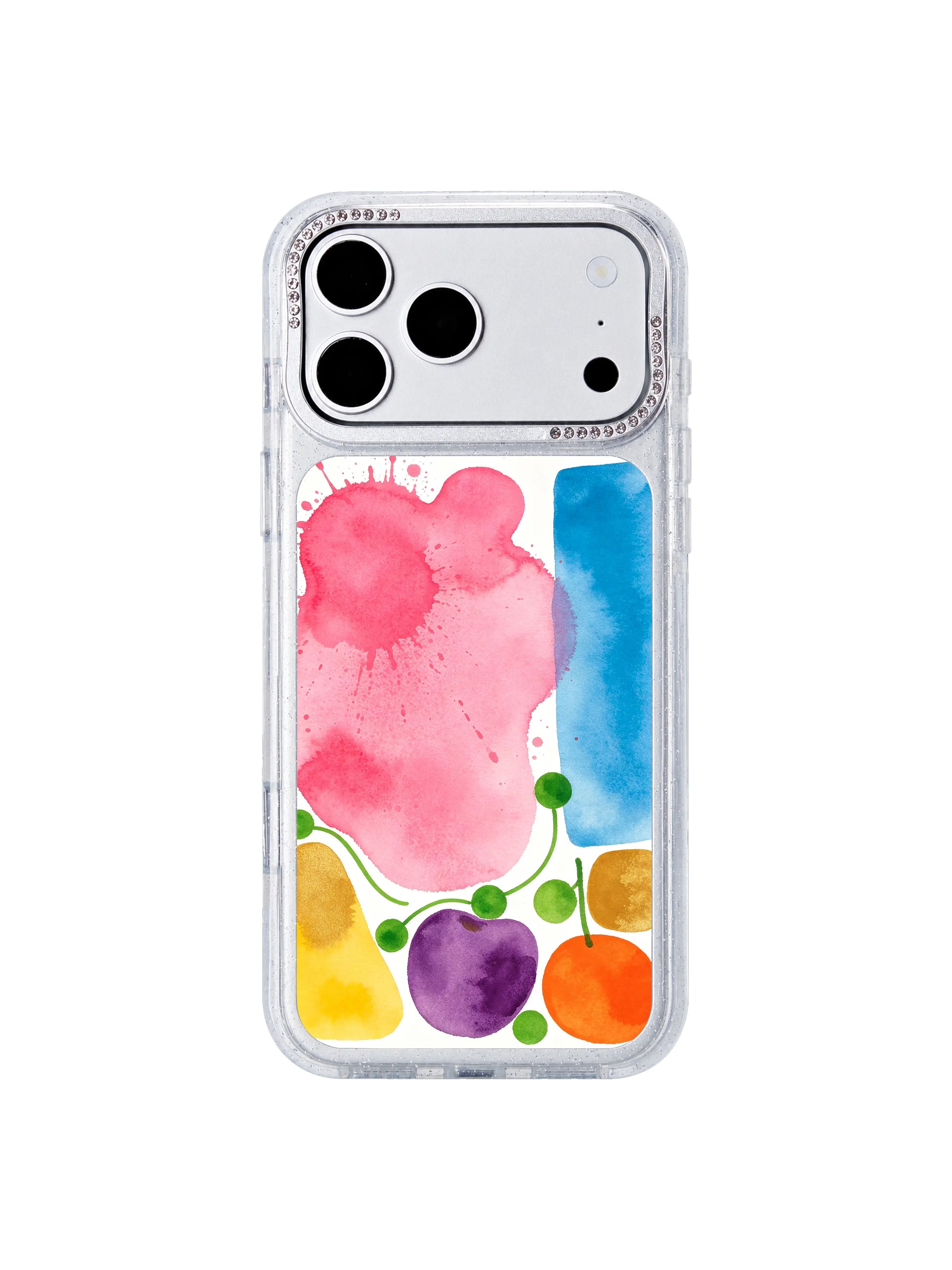 Love orchard drift PhoneCasing iPhone 17 Pro Max case, gentle love feeling soft pink orchard with green dots romantic tender design