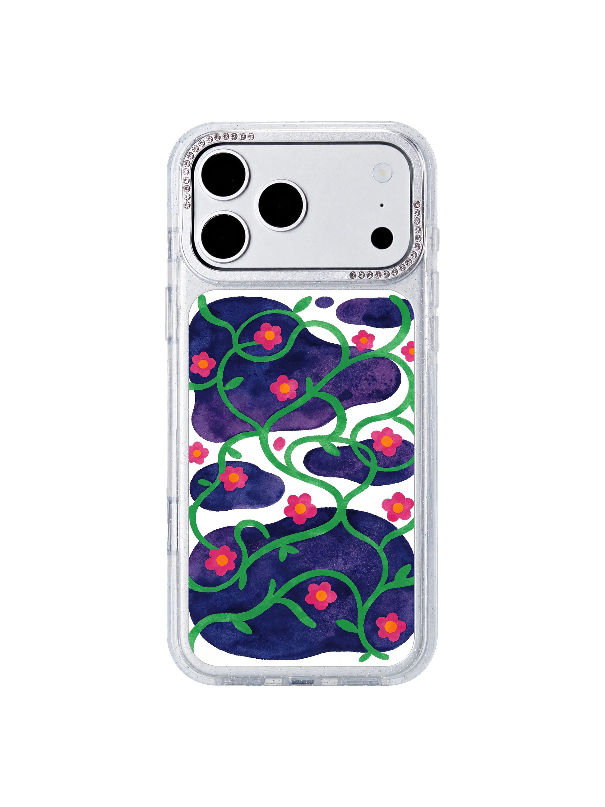 Midnight garden wonder PhoneCasing iPhone 17 Pro Max casing, magical night flower field art capturing both mystery and gentle warmth