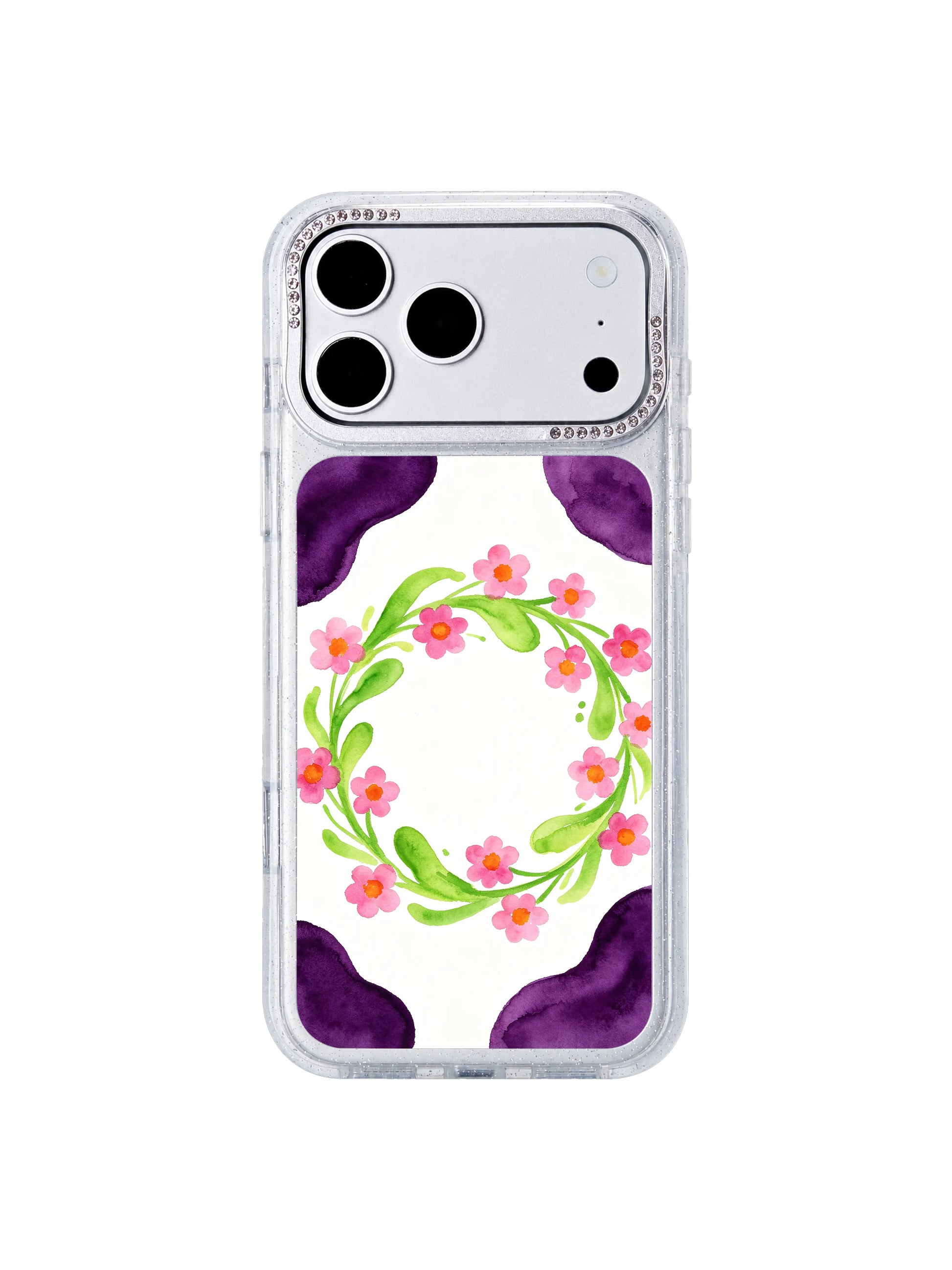 Midnight growth PhoneCasing iPhone 17 Pro Max case continuous outward-spreading vine shapes symbolizing steady growth