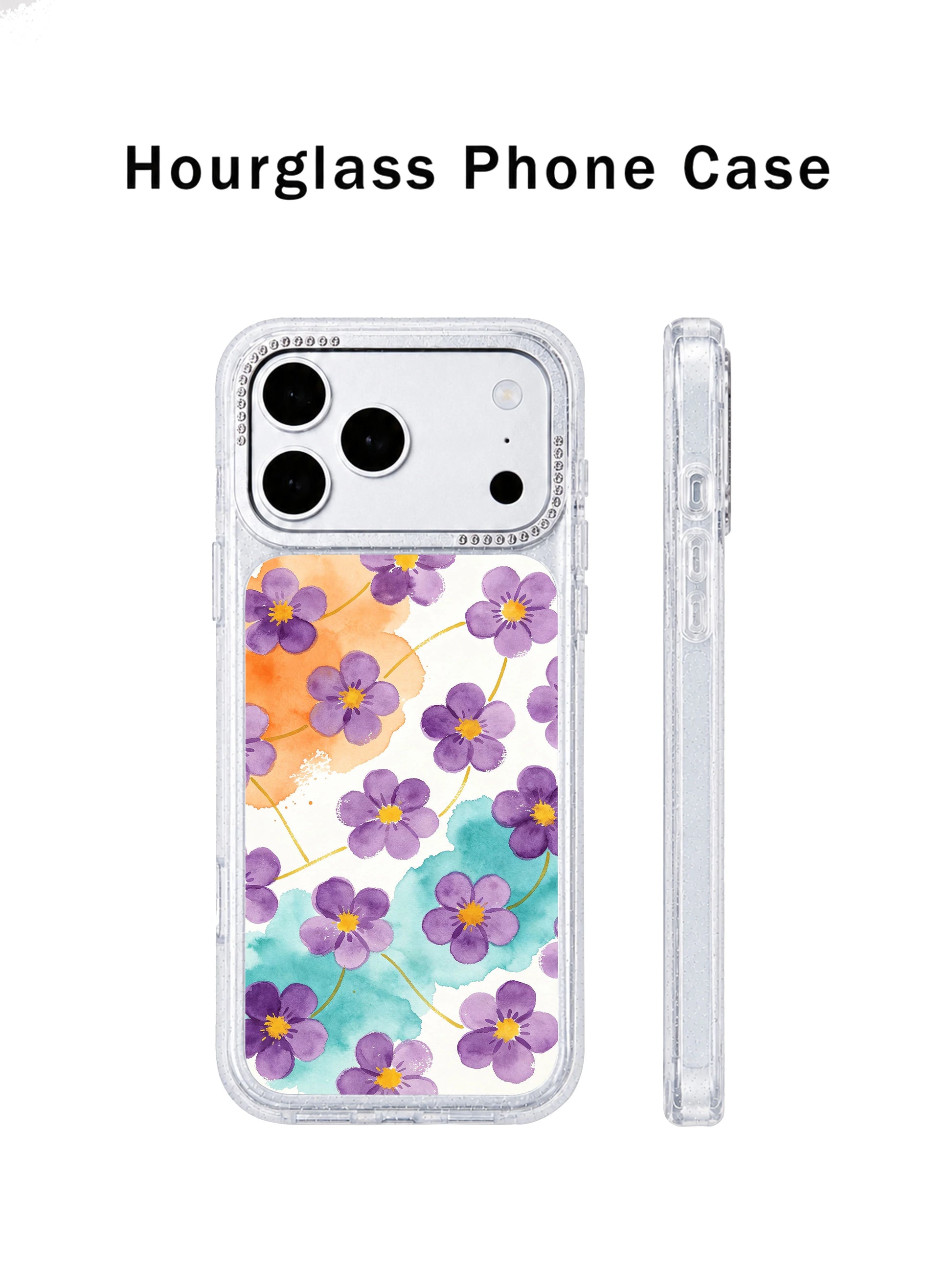 Naive floral totem PhoneCasing iPhone 17 Pro Max case with love wonder joy emotional design, cottagecore cute aesthetic for women