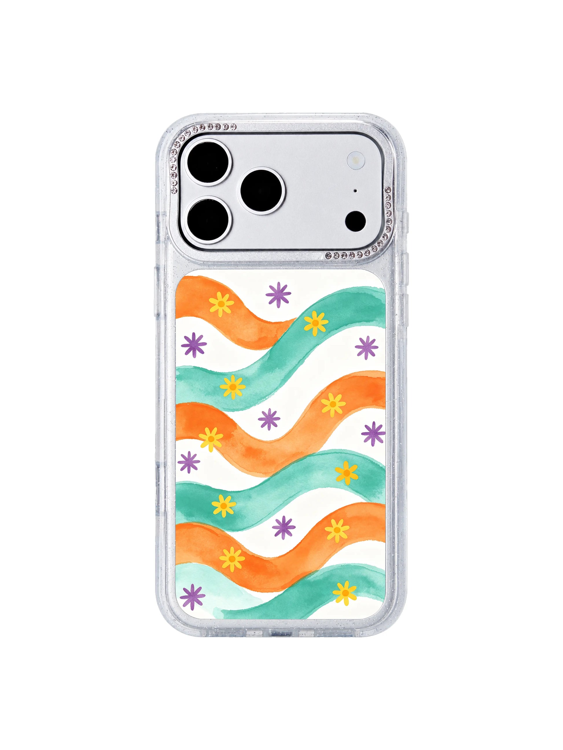 Ocean afterglow PhoneCasing iPhone 17 Pro Max casing sunset orange afterglow seaside color palette premium pattern