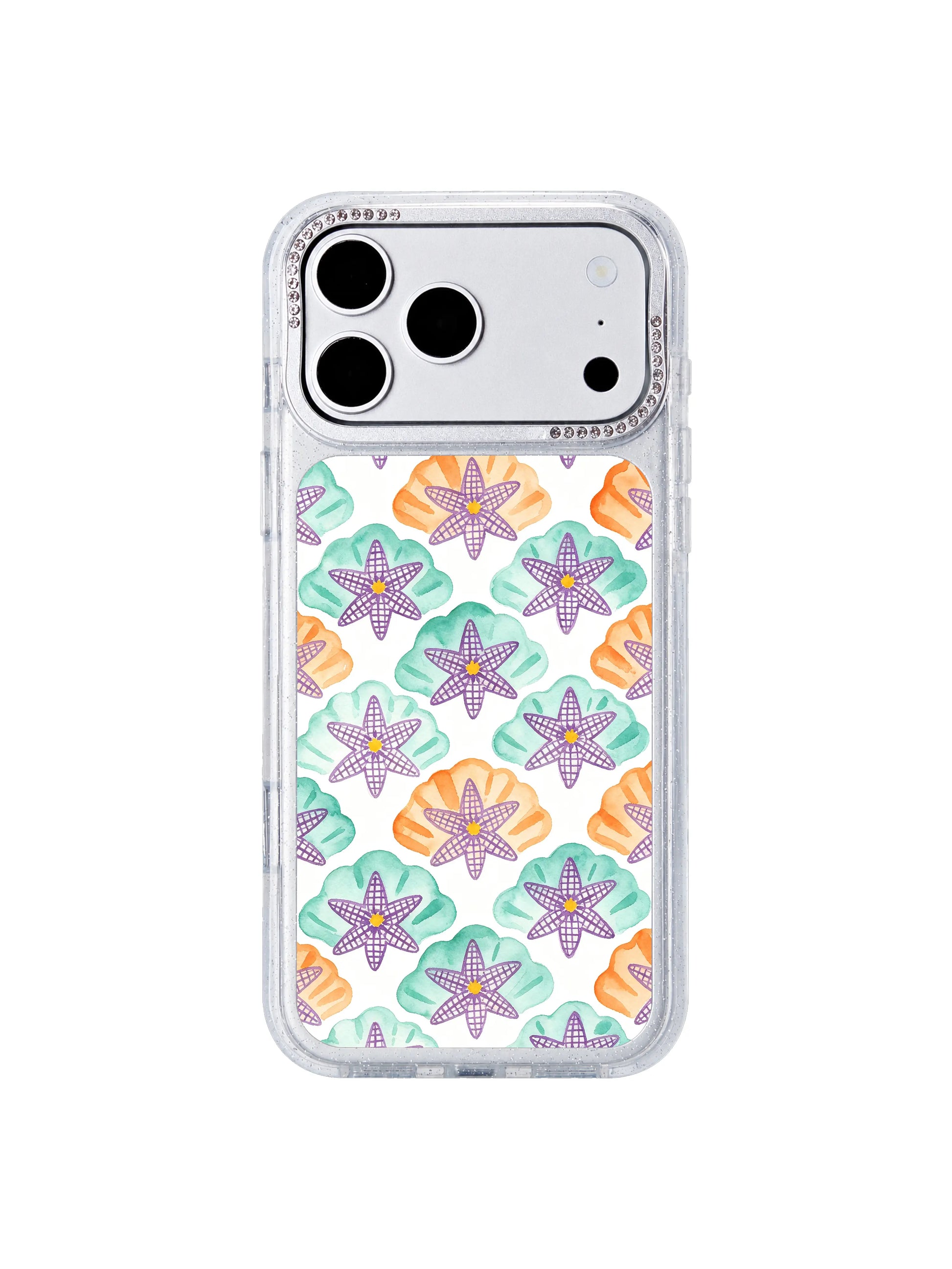 Quiet coastal pulse PhoneCasing iPhone 17 Pro Max case slow unhurried floral rhythm ideal for relaxed daily commutes