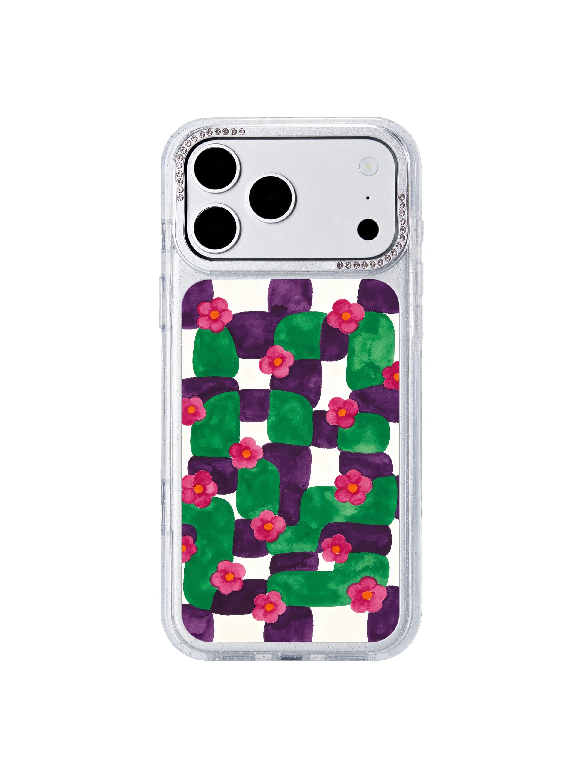 Scholarly chroma PhoneCasing iPhone 17 Pro Max case balanced cool violet and warm magenta color palette