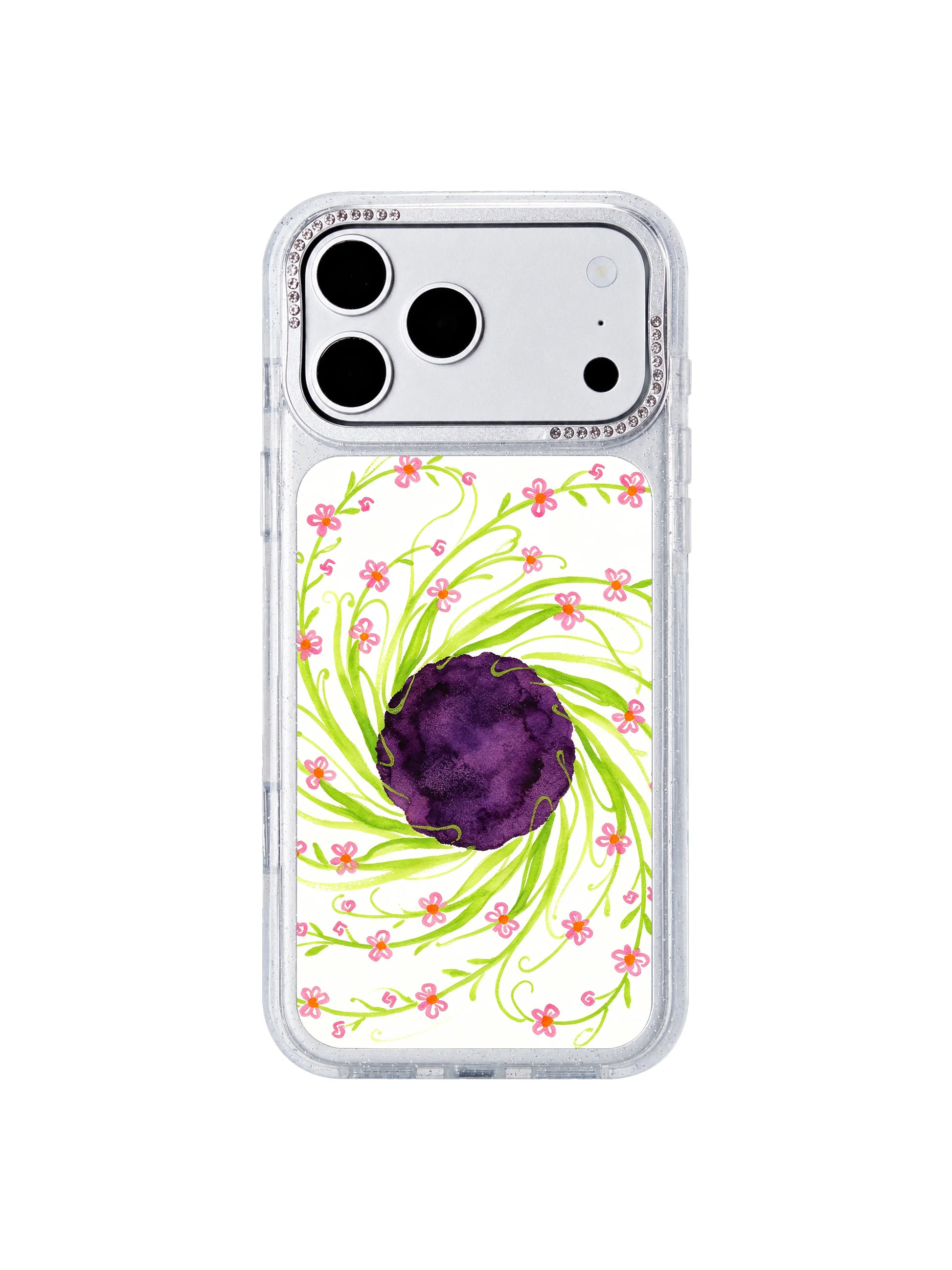 Silent forward PhoneCasing iPhone 17 Pro Max casing quiet forward-moving vine design uplifting daily vibe