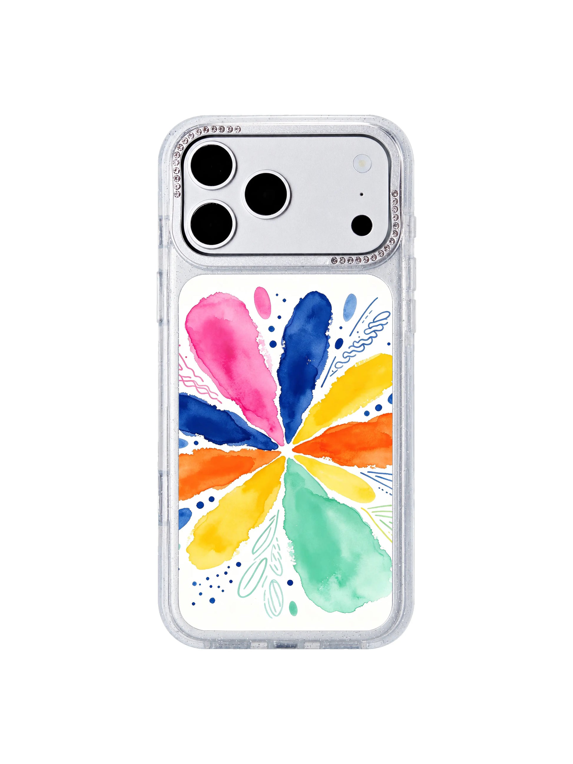 Soft boundary bloom PhoneCasing iPhone 17 Pro Max case, clean handmade edges and soft color transitions scratch resistant finish