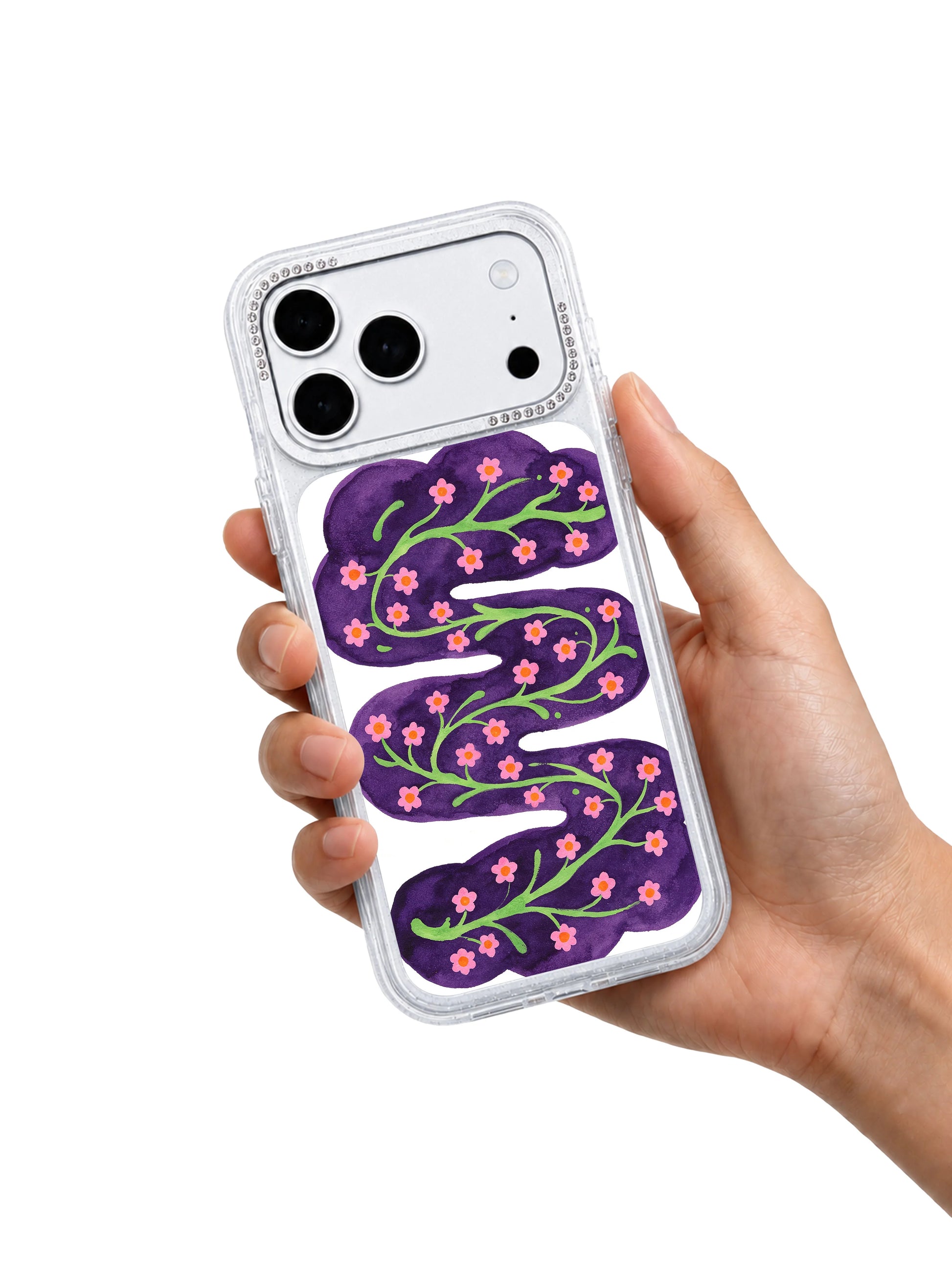 Steady bloom pulse PhoneCasing iPhone 17 Pro Max case pure graphic growth language without realistic plant texture gallery print