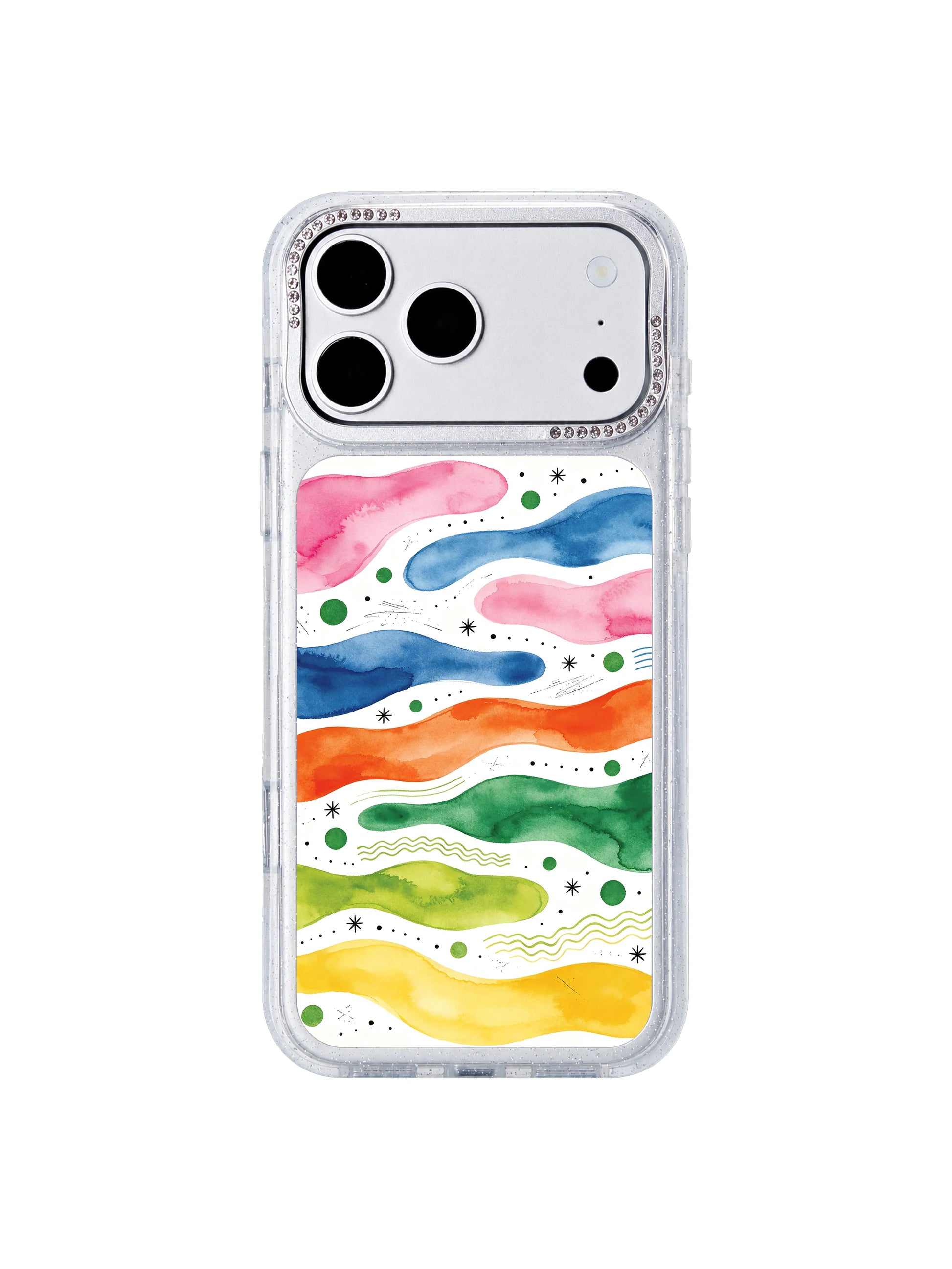Unified art pulse PhoneCasing iPhone 17 Pro Max casing all graphic elements unified into single cohesive layout