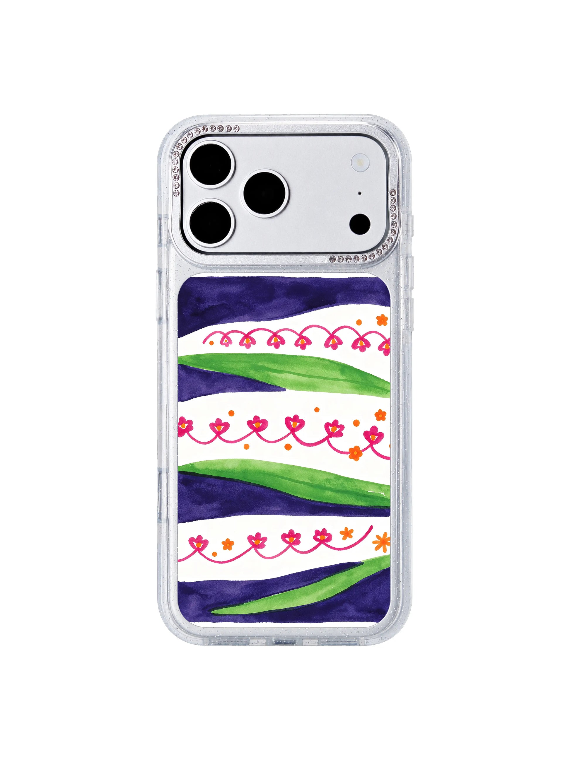 Whimsical night garden PhoneCasing iPhone 17 Pro Max case, both passionate and peaceful mysterious cute floral illustration for women