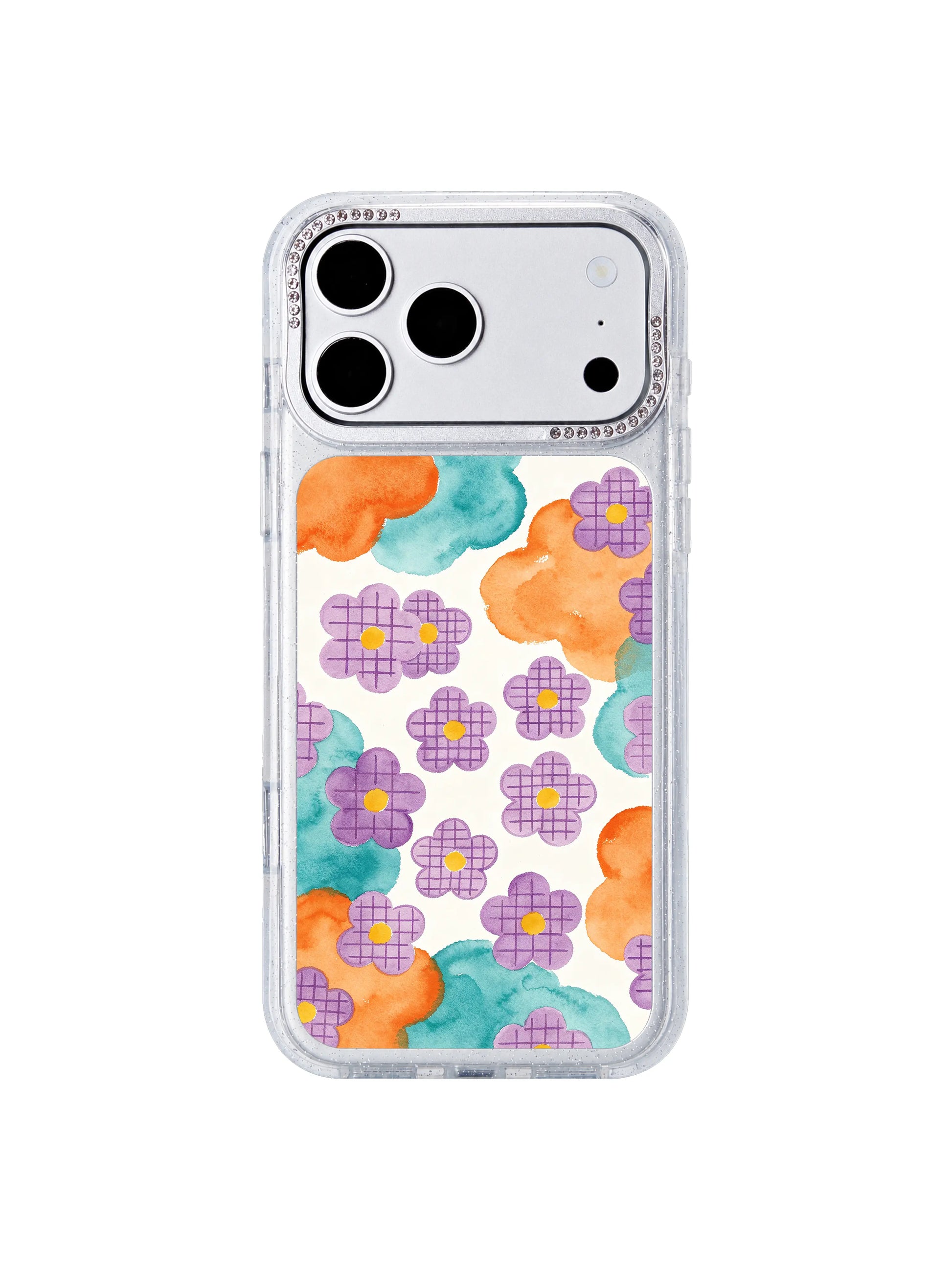 Wonder flower path PhoneCasing iPhone 17 Pro Max case, exclusive Lila Marrow limited edition cottagecore floral wearable art accessory