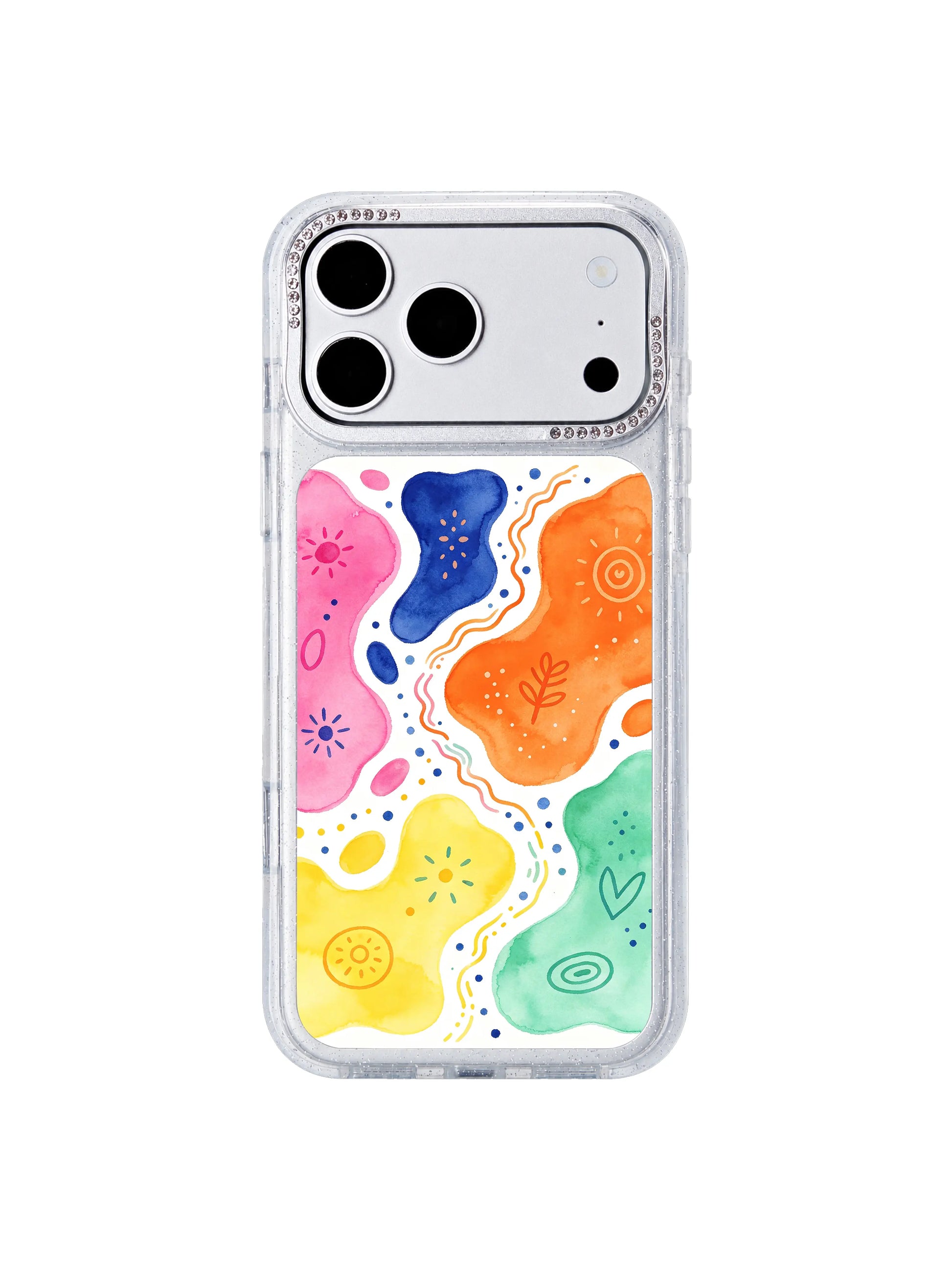 Wonder jelly chart PhoneCasing iPhone 17 Pro Max case, gouache texture premium original pattern design with childlike wonder feeling