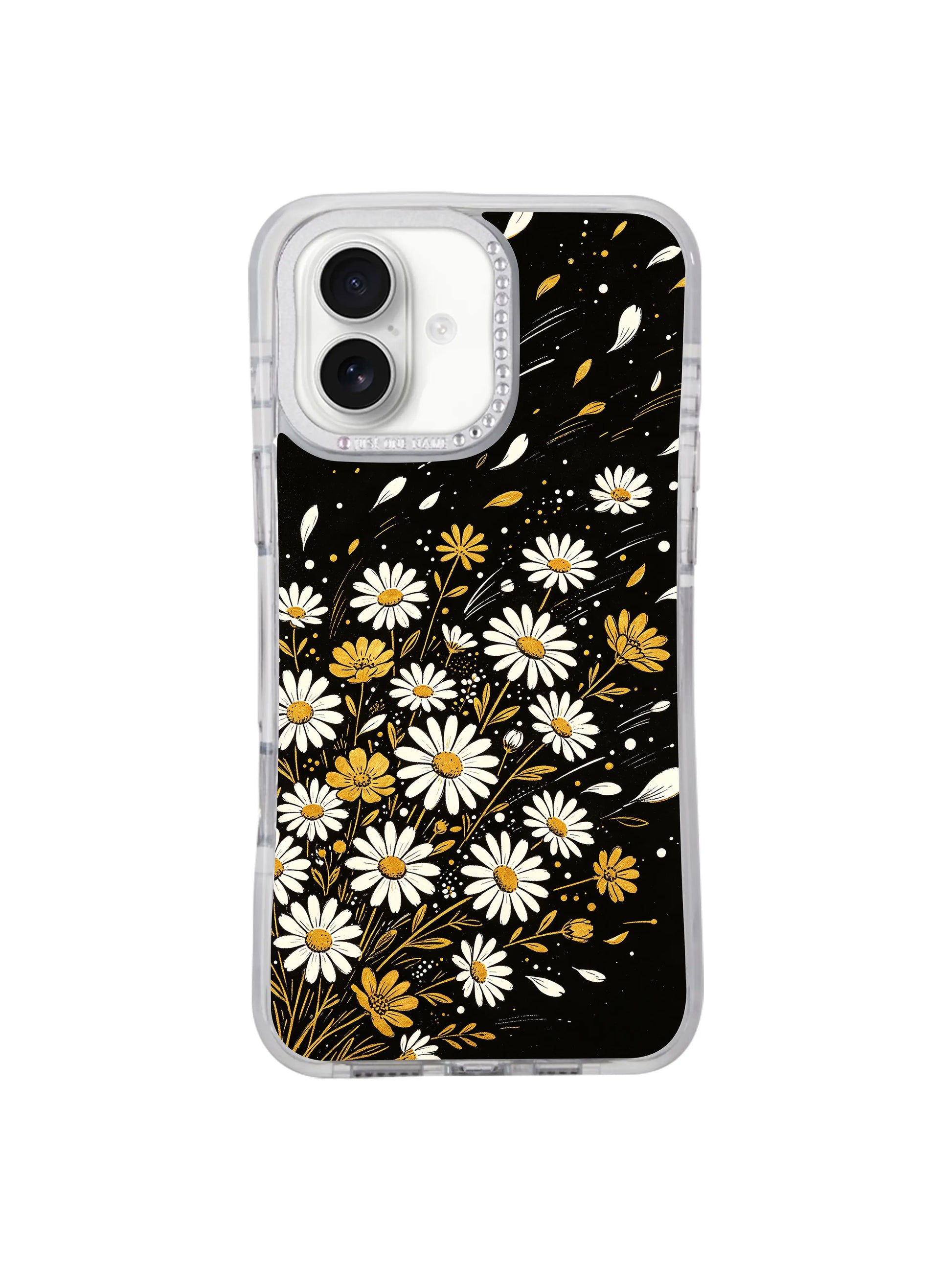 California locally printed limited Solea Meadow Night Bloom Dots iPhone 17 casing, mysterious independent chic wearable fine art premium PhoneCasing protective shell for iPhone 17.