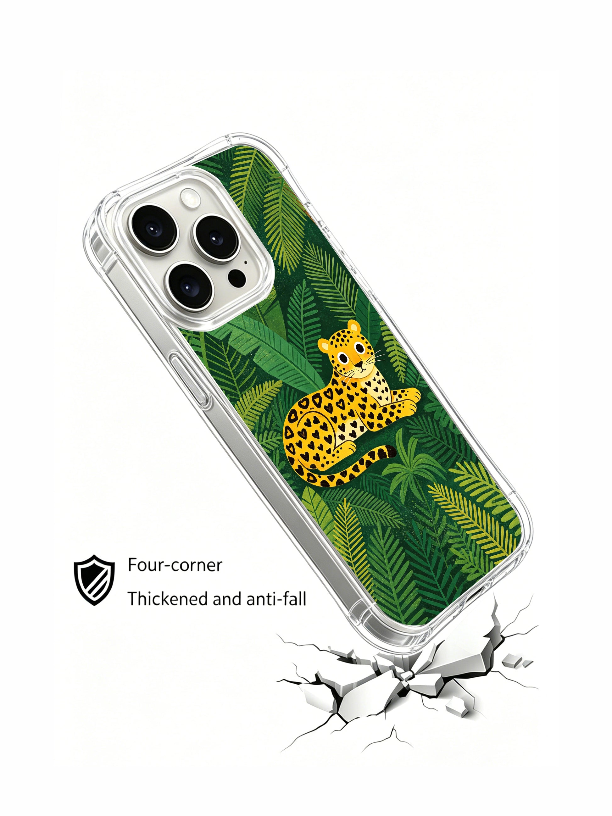 PhoneCasing Jungle Energy Jaguar iPhone 15 Pro Max Case, unique graphic premium cover