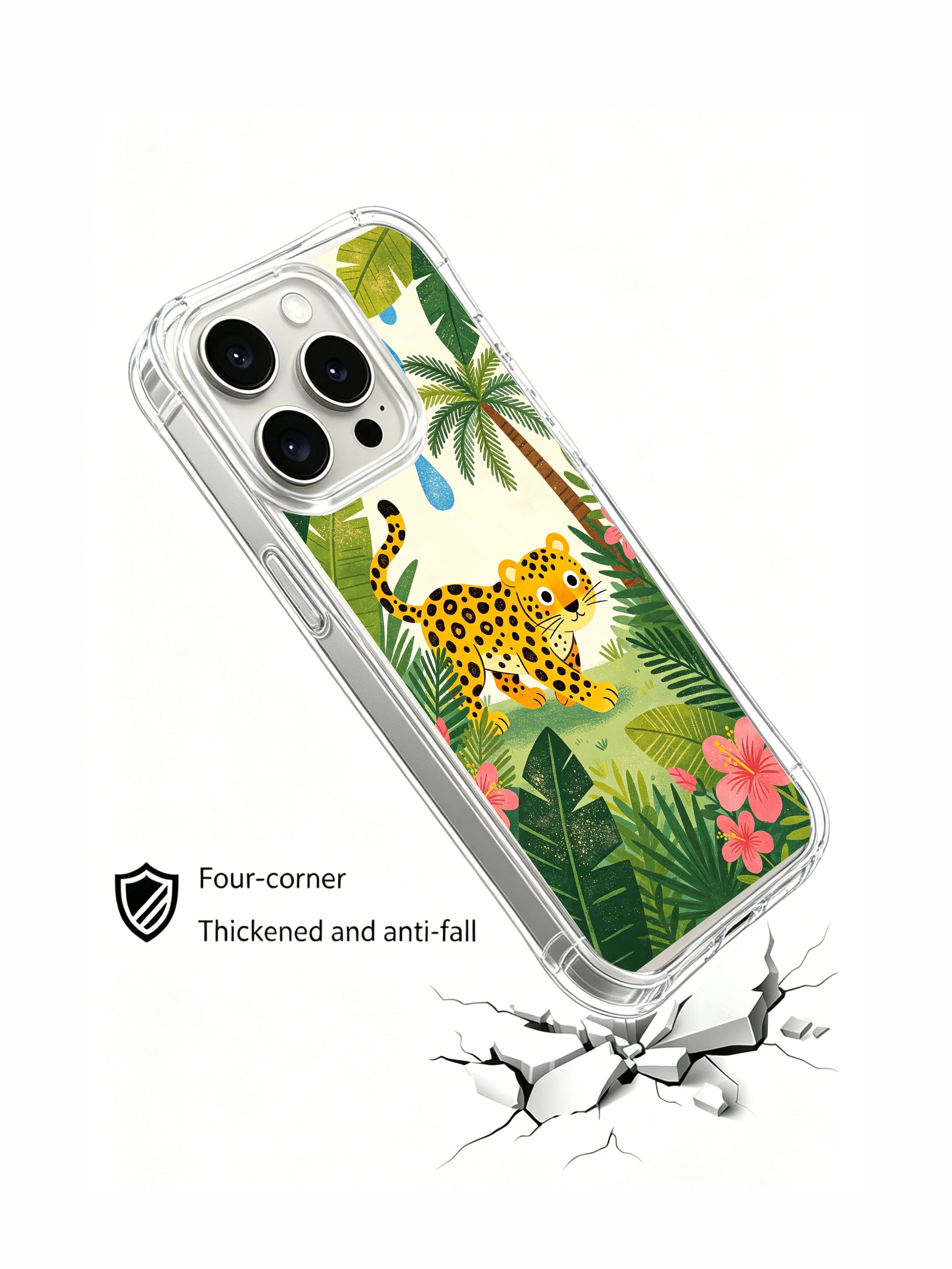 PhoneCasing Jungle Leopard iPhone 15 Pro Max Case, Unique Graphic Print Premium Cover