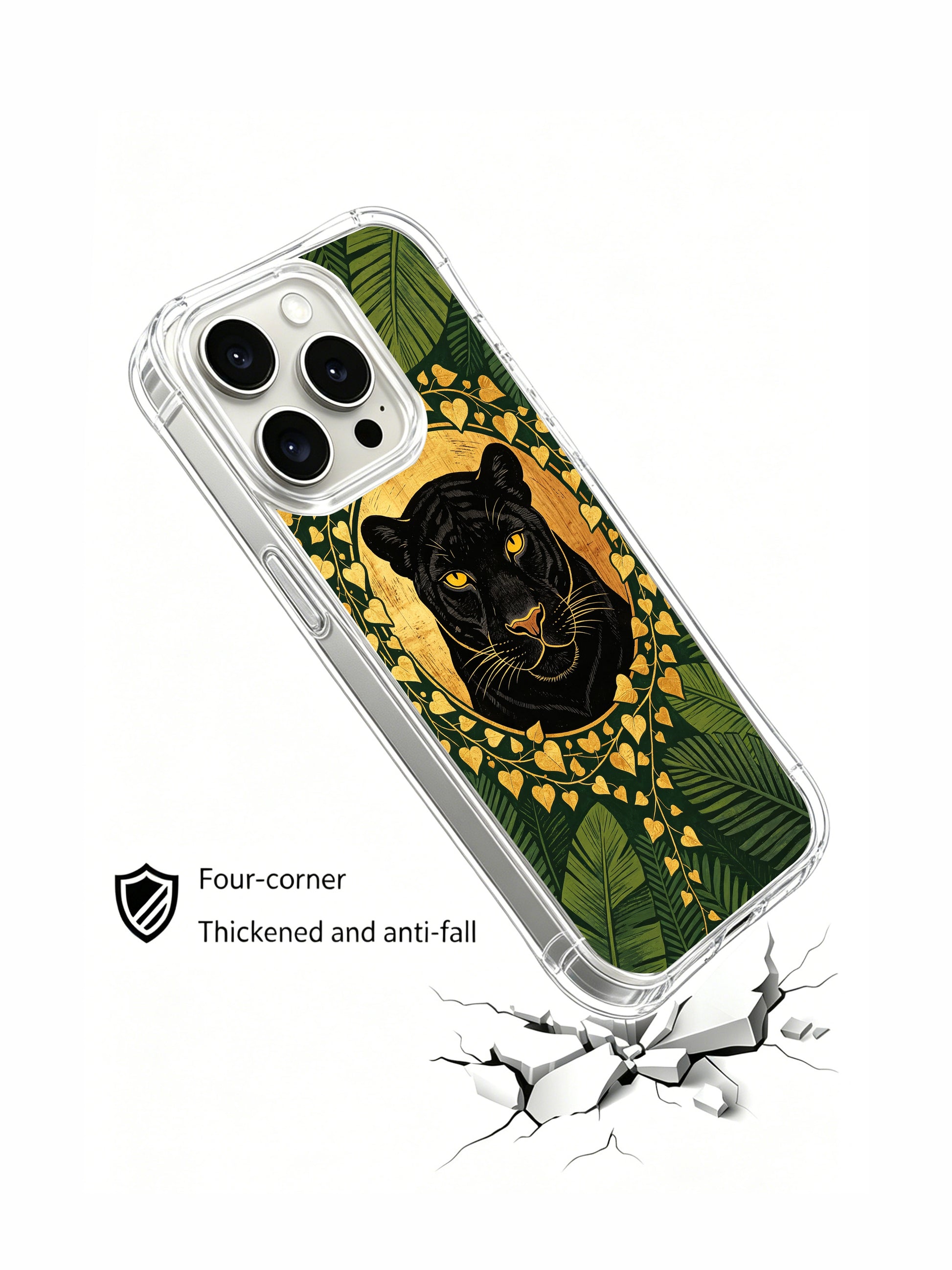 PhoneCasing Jungle Sovereignty iPhone 15 Pro Max Case, unique graphic premium cover
