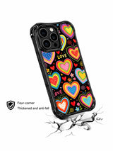 Rainbow Heart Candy Shop görseli galeri görünümü 4 içeren iPhone 13 Pro Max kılıfı