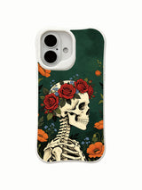 PhoneCasing limited Morrigan Vale artist collab Ancient Wood Crown iPhone 16 Case, collectible goth wearable fine art, UV-printed in California with premium raw casing material