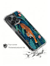 Limited-run original Noah Wildfern secret green palace adventure tiger illustration iPhone 13 pro Case from PhoneCasing, four-corner thickened protective iPhone 13 pro casing, collectible mysterious wilderness explorer art phone cover.