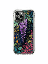 PhoneCasing iPhone 13 pro max Case with a lush wisteria dreamscape print, creating an immersive night garden feel.