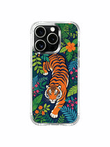 Premium collector-grade dynamic jungle pounce tiger iPhone 13 pro Case from PhoneCasing, exclusive Elias Nocturne licensed print phone cover, thoughtful luxury art gift phone casing for art enthusiast women