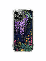 PhoneCasing iPhone 13 pro max Case with magical night garden flowers, perfect for a romantic, whimsical style.