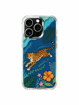 MagSafe compatible magnetic seaside adventure jaguar iPhone 13 pro Case from PhoneCasing, four-corner reinforced anti-drop phone cover, long-lasting antimicrobial protective casing