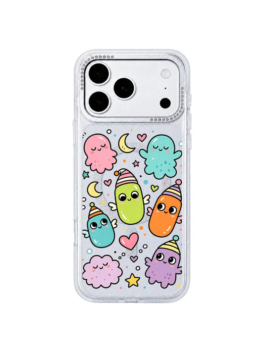 PhoneCasing single daydreaming winged monster macro art closeup main page Little Monster Daydream iPhone 17 Pro Max casing, gallery-quality archival print character detail shot