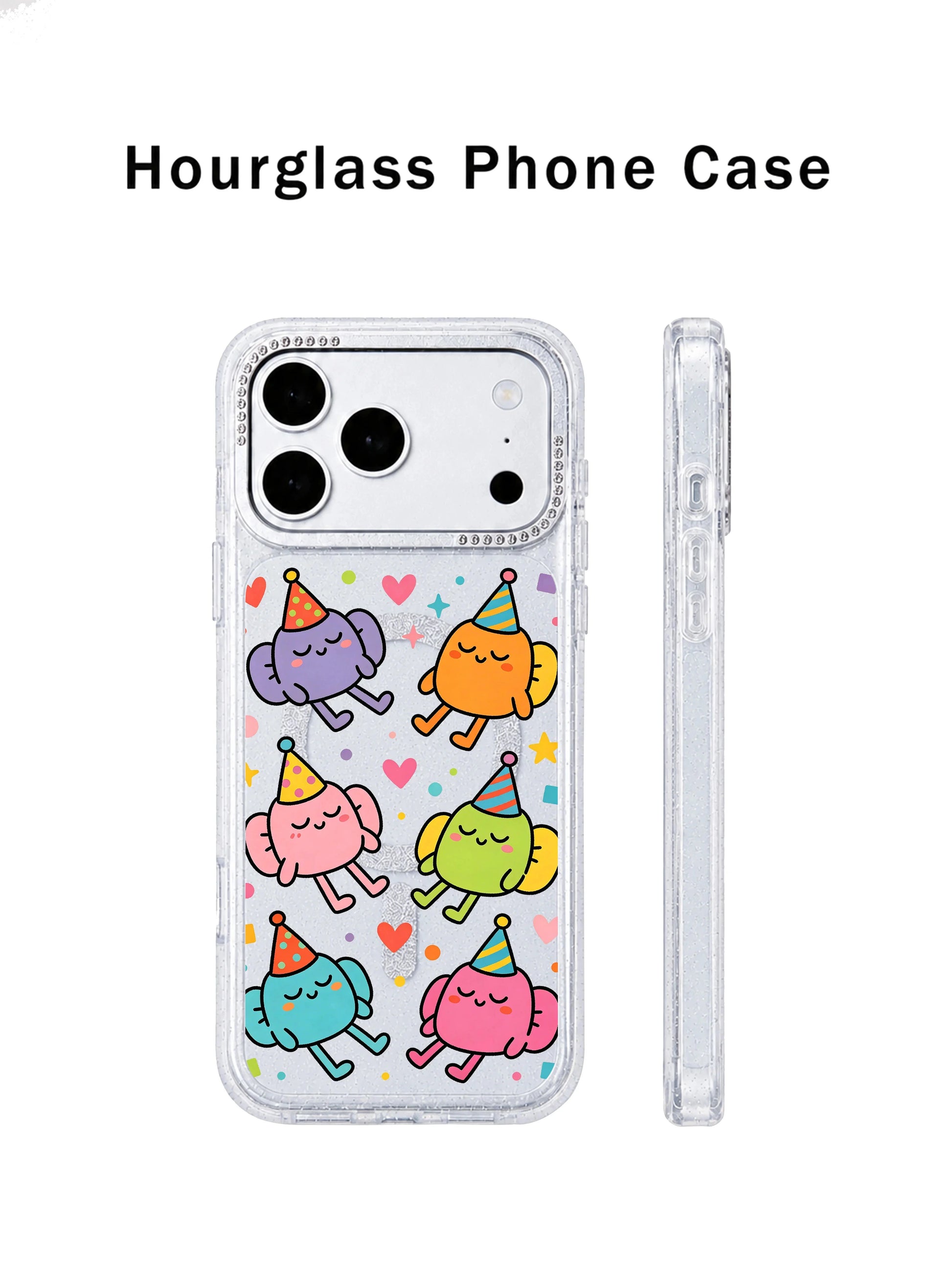 PhoneCasing anti-collision silicone reinforced corner demo shot for Nap Hat Monster iPhone 17 Pro Max case, crack resistance visual highlighting durable drop-proof daily wear iPhone 17 Pro Max protective casing