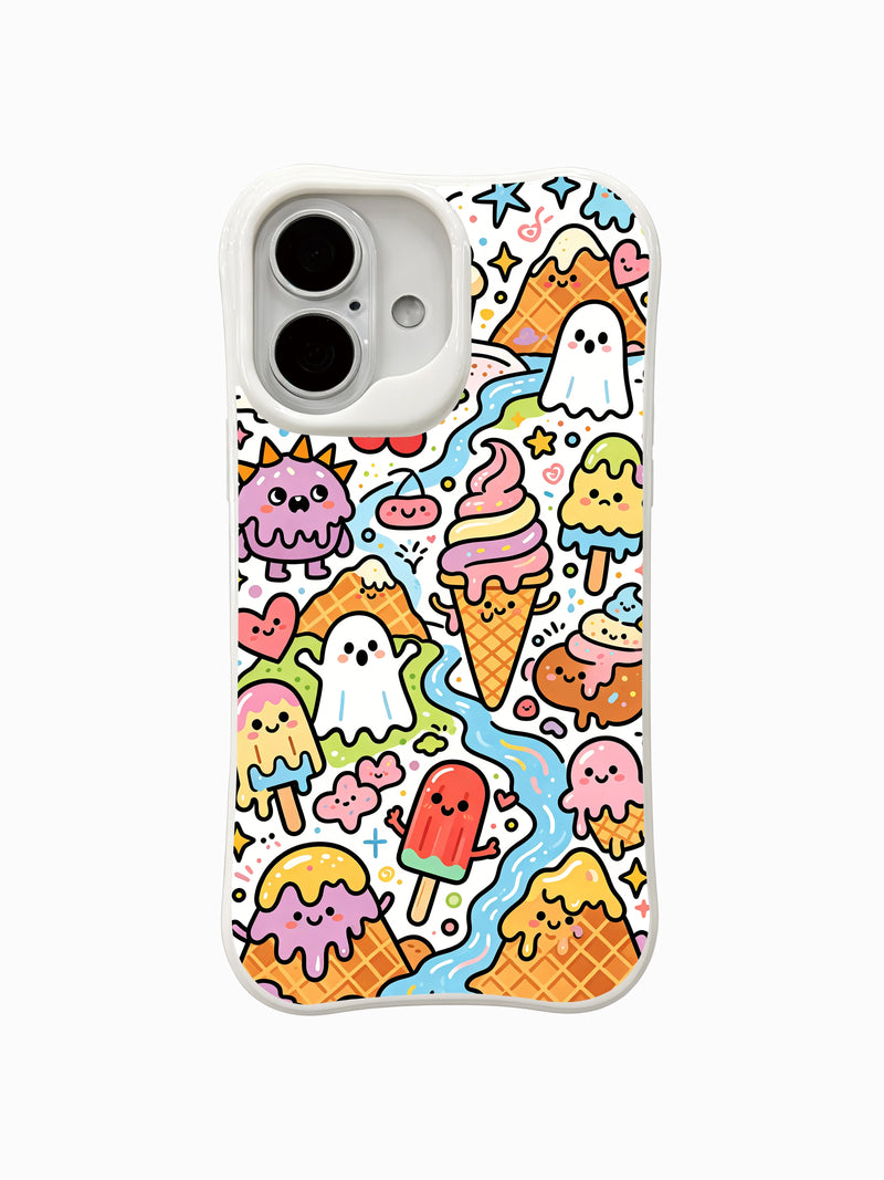 Ice Cream Valley Residents Festival iPhone 16 Plus Case - Aesthetic Cartoon