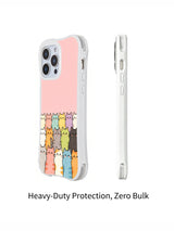 PhoneCasing iPhone 16 Pro Max featuring Mimi Colorfield Cat Colony, whimsical pastel cat illustrations creating a cheerful community vibe.