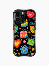 Mini Dot Spiral Decor Love Note Art görseli içeren iPhone 13 Pro Max kılıfı