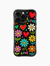 Mini Star Swirl Confetti Neon Daisy Heart görseli içeren iPhone 13 Pro Max kılıfı