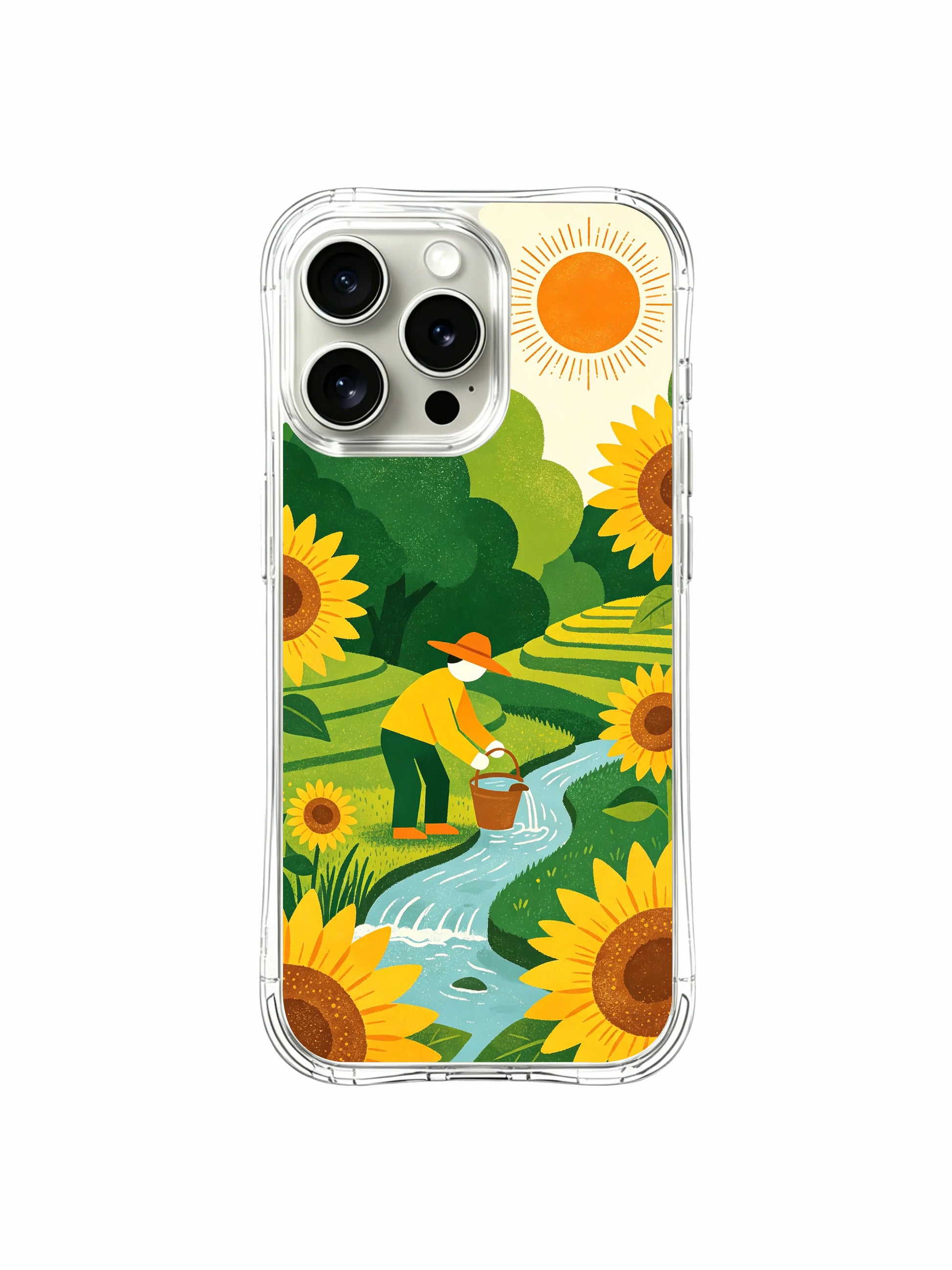 PhoneCasing Minimal Landscape iPhone 15 Pro Max Case, durable shockproof aesthetic case