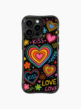 Mixed Bright Hue Romantic Doodle görseli içeren iPhone 13 Pro Max kılıfı