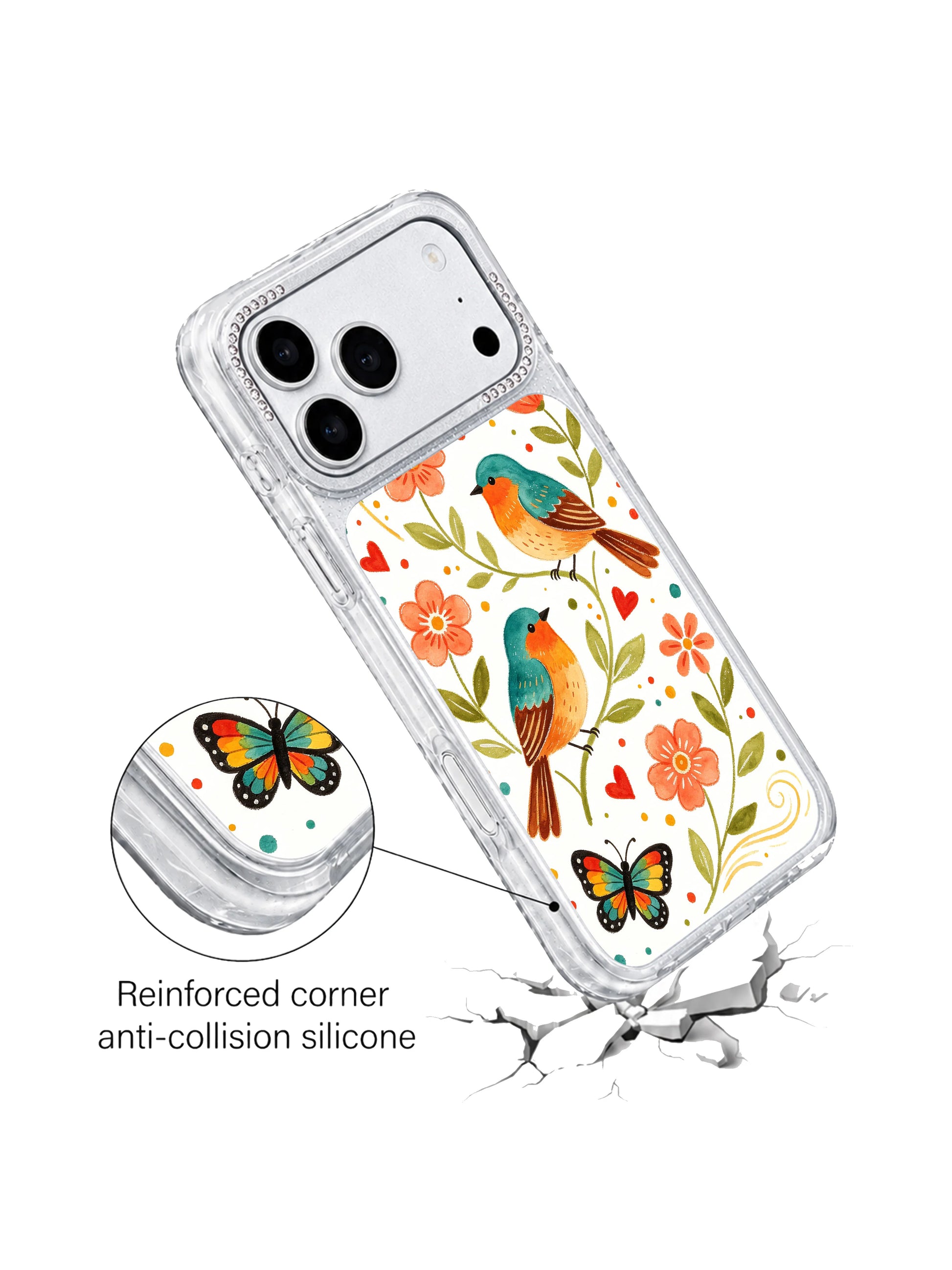 PhoneCasing collectible art merch iphone 17 pro Max case from Aurelia Finch’s Morning Wind Bird Garden limited run, perfect for wearable art enthusiasts.