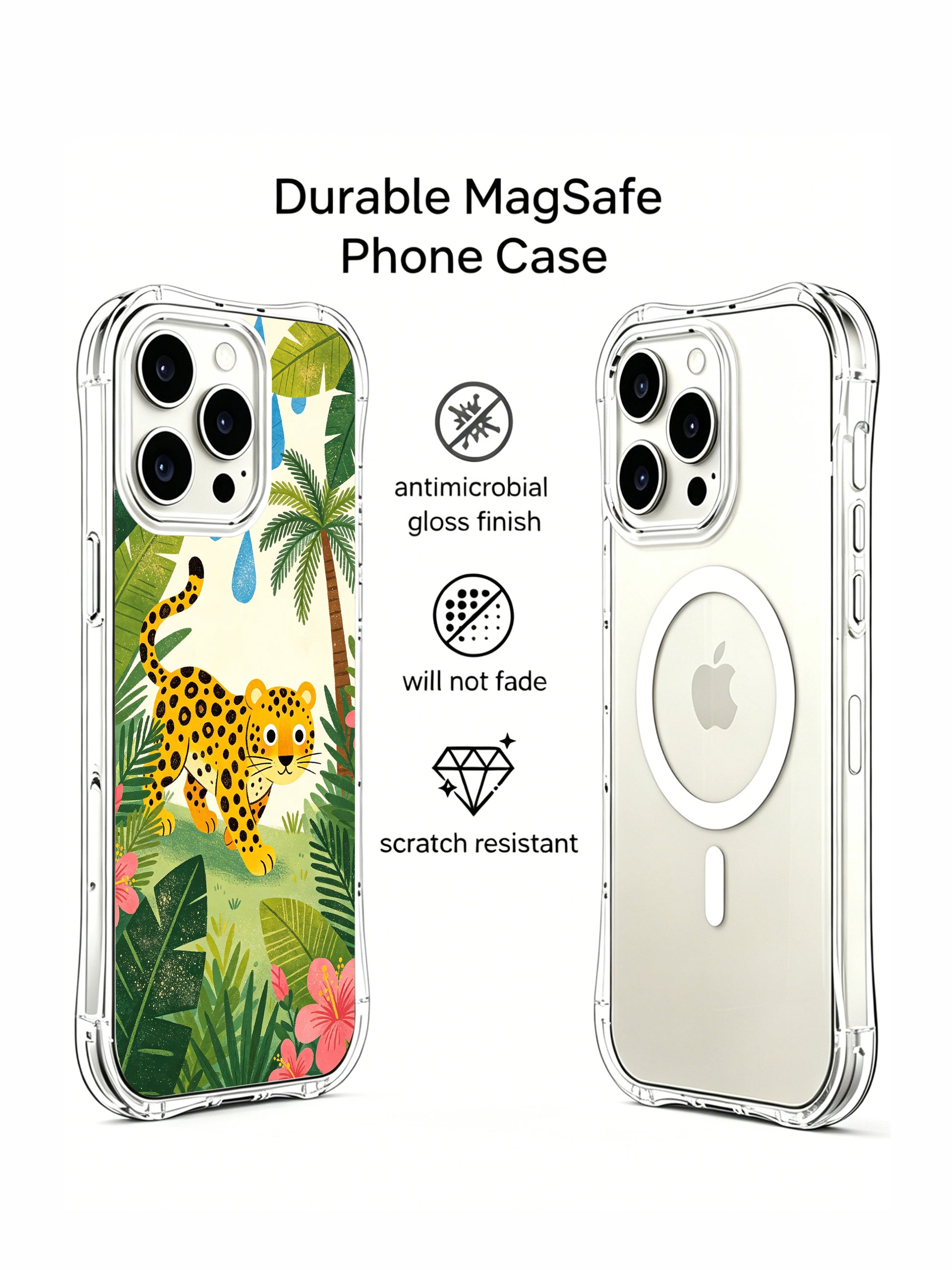 PhoneCasing Naive Art Jaguar iPhone 15 Pro Max Case, Exclusive Artist Collab Luxury Case