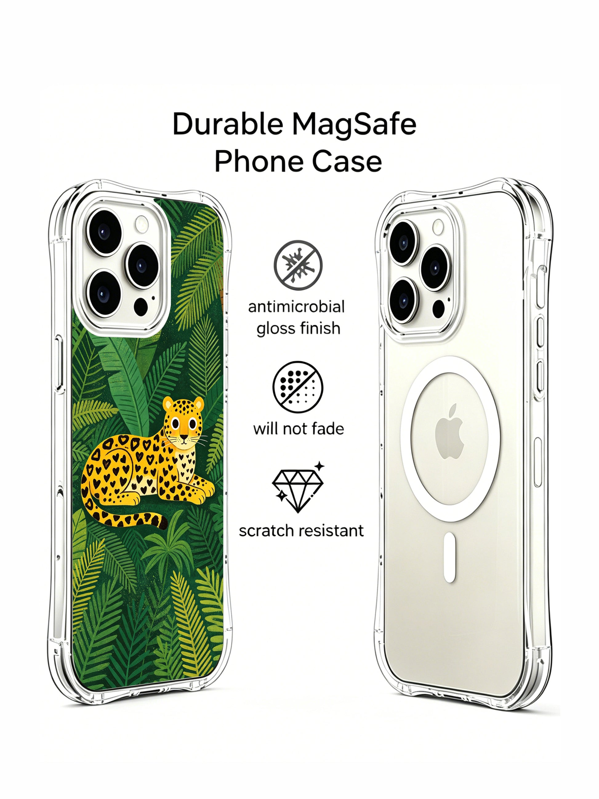 PhoneCasing Naive Art Jaguar iPhone 15 Pro Max Case, exclusive artist collab luxury case