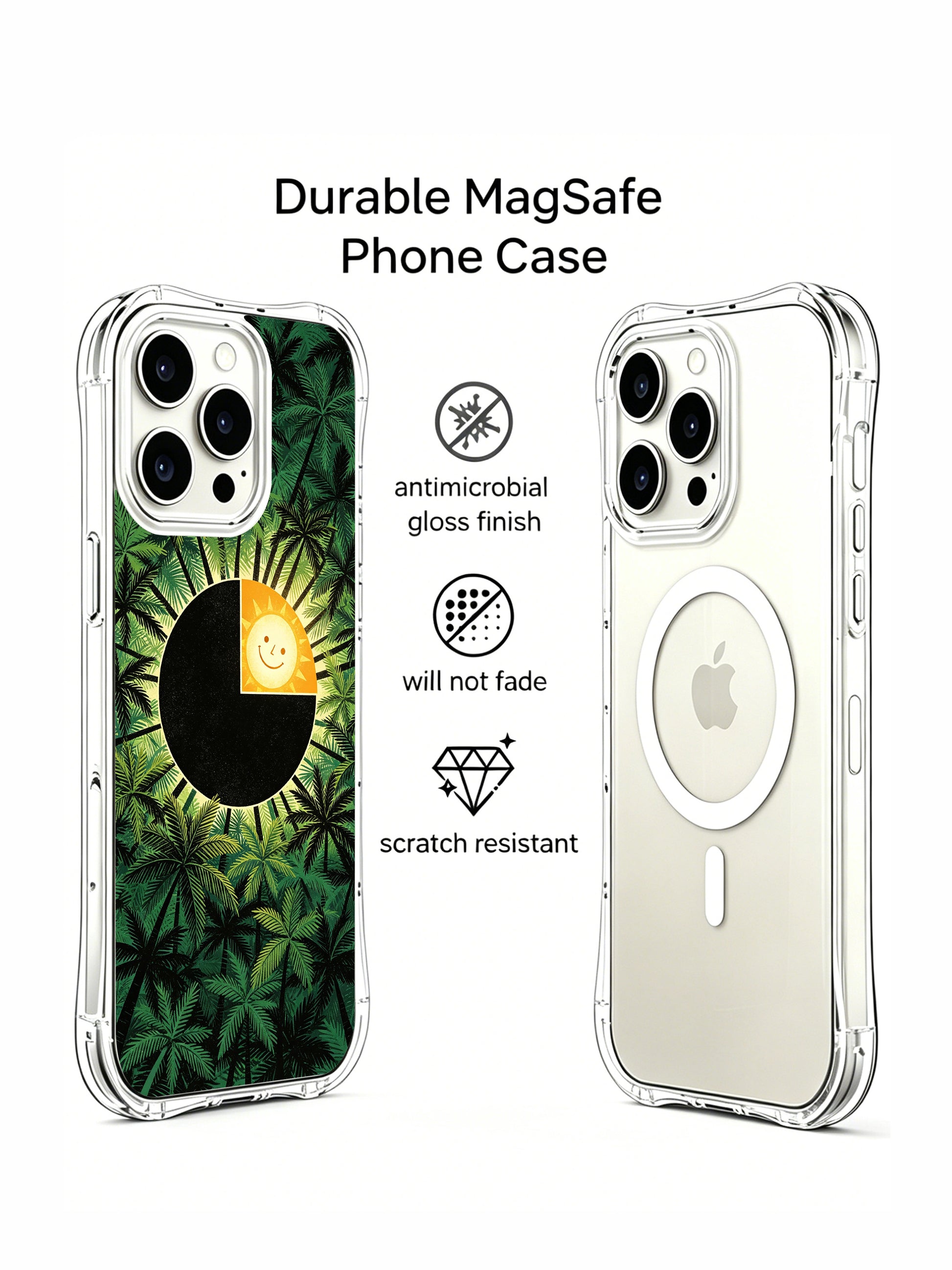 PhoneCasing Naive Art Sunset iPhone 15 Pro Max Case, exclusive artist collab luxury case