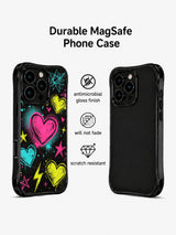 Neon Candy Punk Heart Night Art görseli içeren iPhone 13 Pro Max kılıfı