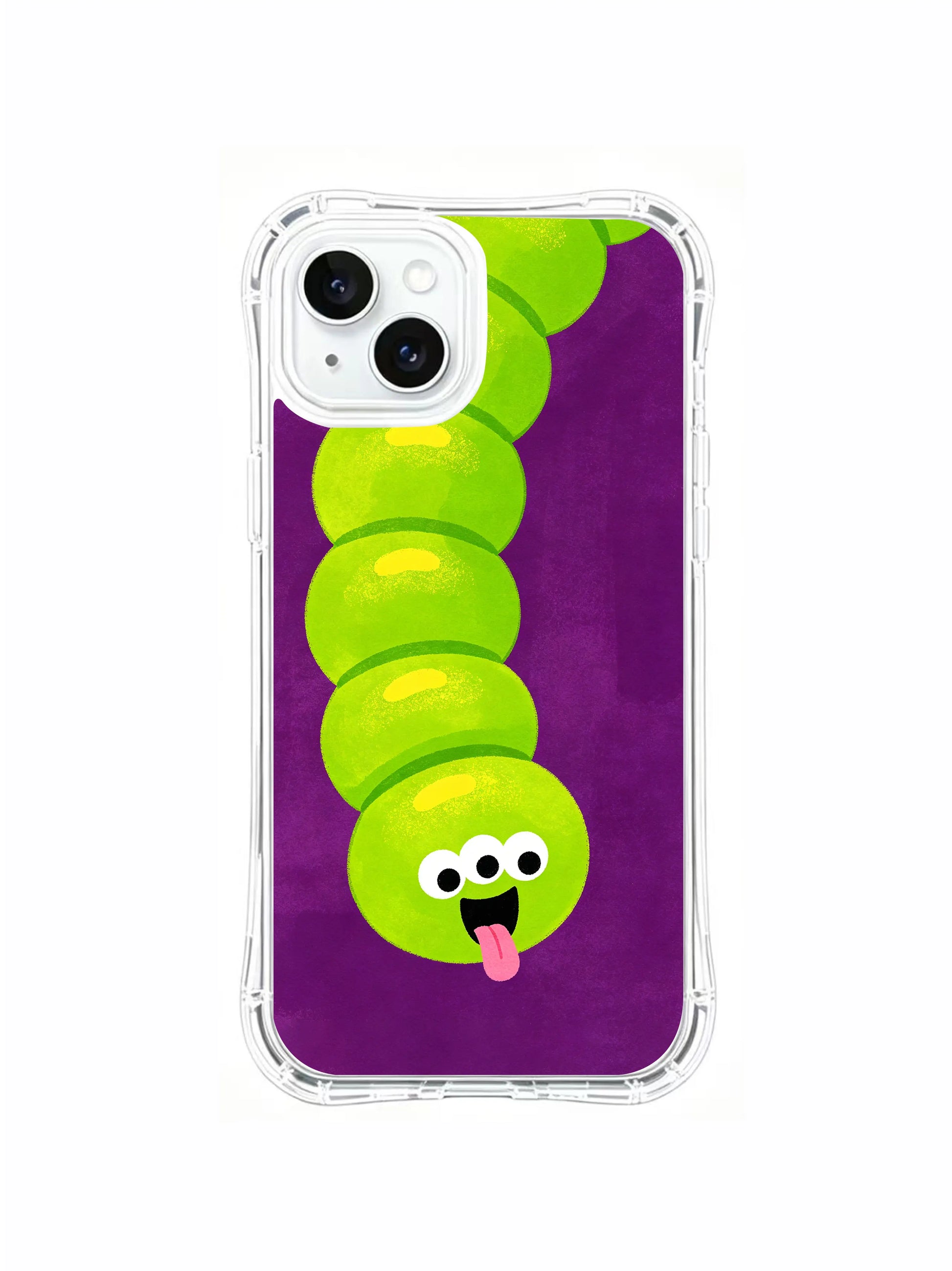 PhoneCasing Neon Green Designer iPhone 15 Plus Case, luxury artistic phone case made in California