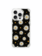 Dark Spark floral pattern on an iPhone 16 Pro Max case
