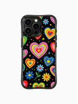 Heart Dusk pattern içeren iPhone 13 Pro Max kılıfı