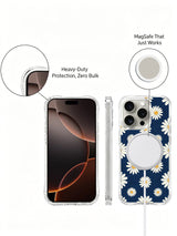 Nocturnal Petals print on an iPhone 16 Pro Max case